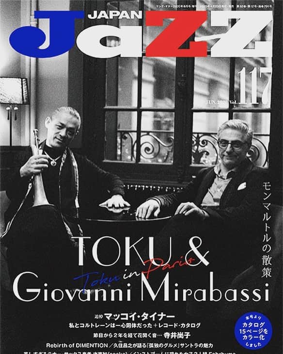 TOKUさんのインスタグラム写真 - (TOKUInstagram)「I’m grateful to be on the cover of [ Jazz Japan ] magazine which has just released,  with @gmirabassi ! #blessings🙏  #tokujazz #giovannimirabassi #jazzjapanmagazine #jazz #paris  #jazzjapan #jazzmusic #musicianslife #newalbum #coverjacket #maincover #jazzfrance #ジャズジャパン #雑誌の表紙 #感謝 #manythanks #sonymusicjapaninternational」4月24日 19時16分 - tokujazz