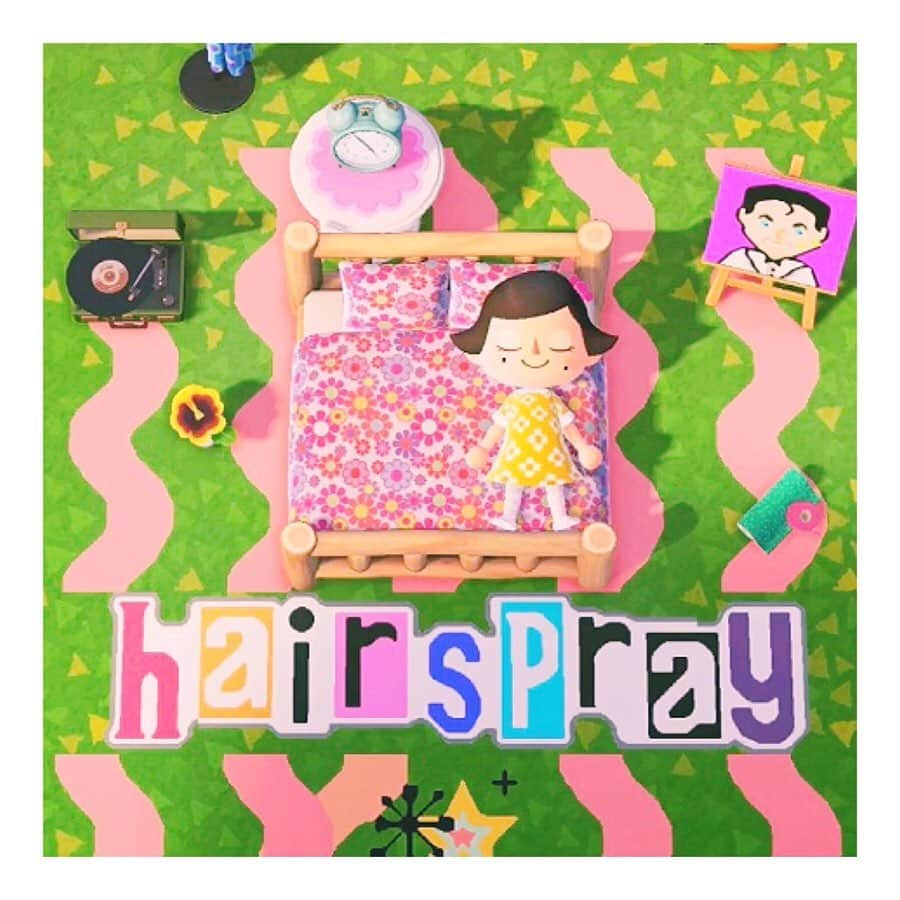 恒松祐里さんのインスタグラム写真 - (恒松祐里Instagram)「I💓hairspray  あつまれどうぶつの森で島の一部をヘアスプレーデザインにしました！ 今は朝のトレイシーの部屋だけですが、それからもっと拡大してコーニーコリンズショーブースなども作りたいと思ってます😊 ㅤㅤㅤㅤㅤㅤㅤㅤㅤㅤㅤㅤㅤ #hairspray  #ヘアスプレー #あつまれどうぶつの森 #あつ森 #animalcrossing  #GoodmorningBaltimore #ツネの落書き ・ ・ 今日ミュージカル「ヘアスプレー」の全公演中止が発表されてましたね、、 とてもとても楽しみにしていたのでショックですが、いつか復活すると信じて今はあつ森のボルチモア島開発に専念します😭 どんな状況になってもヘアスプレー愛は変わりません！！ まだ映画を見てない方がいたら見てほしいなぁ☺️💭」4月24日 19時32分 - yuri_tune