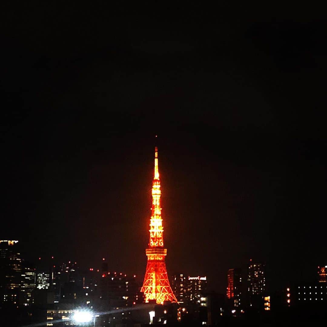 松井美緒さんのインスタグラム写真 - (松井美緒Instagram)「…今夜の 東京タワー。 . . 皆んなを見守ってくれているように見える。 . . 多くの皆さまが ご無事でありますように… . . . . . #🌏」4月24日 19時42分 - mio.matsui