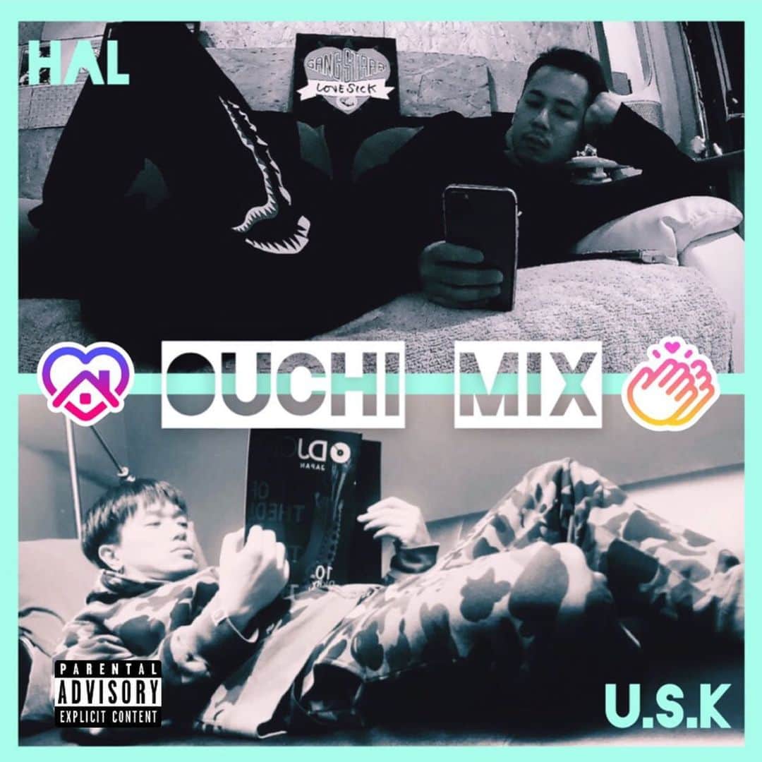 DJ HALのインスタグラム：「OUCHI MIX With @dj_usk -Chill Out-  ジャケットも中身もゆるーく手作り感😊 中身もとってもゆるーいです👌🏾 ______________________________ ➖U.S.K➖ 01. Roll Some Mo feat. Ty Dolla Sign & Wale (Remix) (Dirty) / Lucky Daye 02. Easy  ft. 6LACK (Dirty) / Next Town Over 03. Square / Mahalia 04. Trip / Ella Mai 05. My Bad / Khalid 06. Gucci Pajamas ft. Chance The Rapper & Charlie Wilson (Dirty) / Guapdad 4000 07. Good Morning Text / Queen Naija 08. No Guidance ft. Drake (Dirty) / Chris Brown 09. Risk It All (Dirty) / Jacquees feat. Tory Lanez 10. Proofread feat. Wiz Khalifa (Dirty) / Famous Dex 11. Wish Come True (Dirty) / YMTK 12. Shampoo / iyla 13. Be Honest feat. Burna Boy / Jorja Smith 14. 2AM (Dirty) / Casanova ft. Tory Lanez 15. Balance (Dirty) / Roy Woods feat. dvsn & PnB Rock 16. Hair Down (Dirty) / SiR feat. Kendrick Lamar____________ ➖Me➖ 01 Fast / Juice WRLD 02 Feels Like Summer / Childish Gambino 03 Time / Childish Gambino 04 Like Home / Madmarcc ft. Lil Baby 05 Good Thing / Zedd & Kehlani 06 Crzy / Kehlani 07 Let Me Go / G.L.A.M. 08 Wasted Times / The Weeknd 09 LOVE. / Kendrick Lamar ft. Zacari 10 Get It Right / Tone Stith  11 SexBeat / Usher, Ludacris & Lil Jon & Dutch (Drums) 12 Between Us / dvsn ft. Snoh Aalegra 13 B.S. / Jhené Aiko ft. H.E.R. 14 Top Floor / Drunken Masters & Ben Esser ft. 24hrs & Kelvyn Colt 15 I Don't Care / Kid Ink ft. Maejor Ali 16 Just Chill / Kid Ink 17 Make The Most / Lonr. ft. H.E.R.  今回は神戸のDJ U.S.Kと一緒に家でまったりなMixを作りました！　いい曲満載なんでで是非聴いてください^_^  #stayhomemix #stayhome #chill #dj」