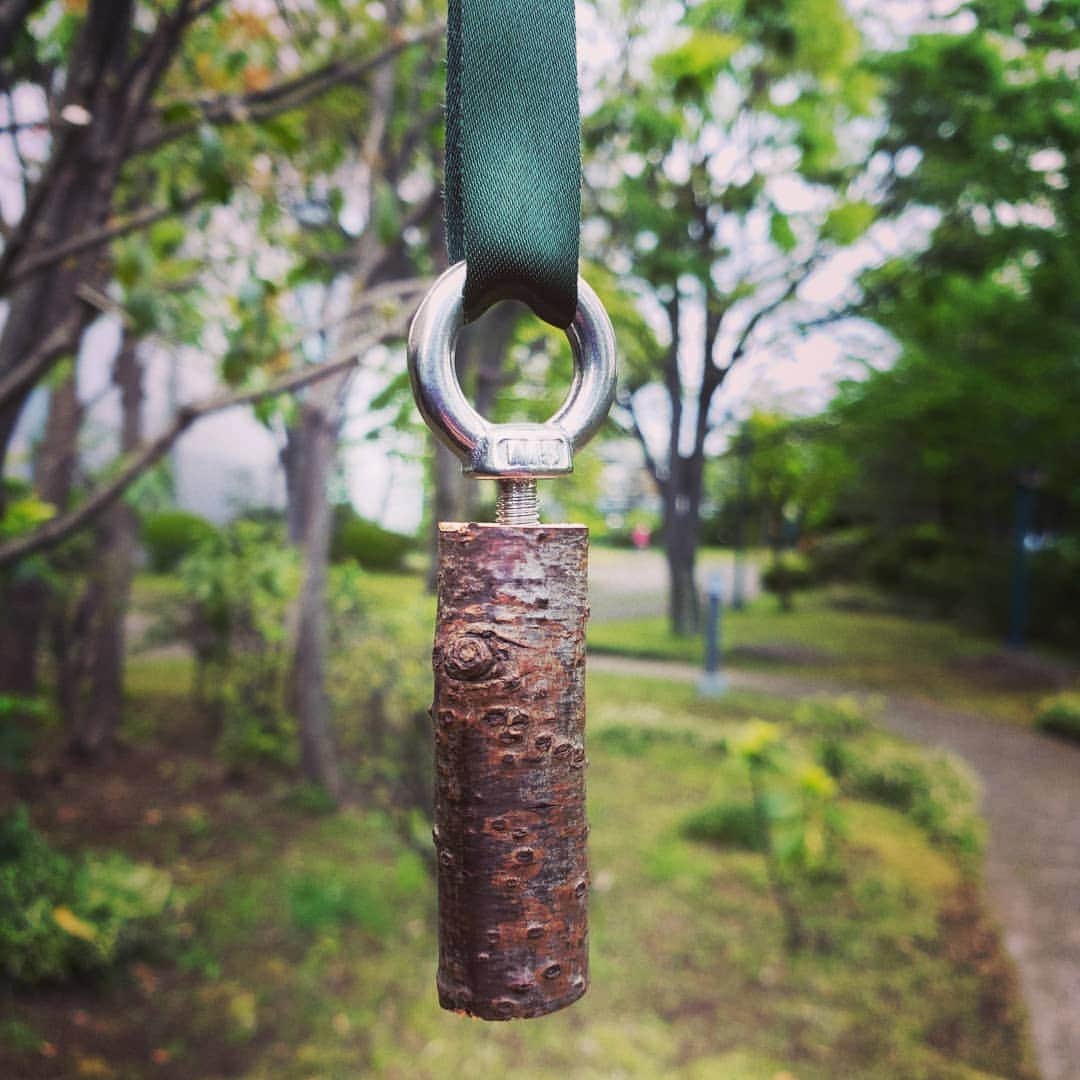 向山志穂のインスタグラム：「プレゼントでもらった手作りバードコールを持ってお散歩🐦 鳥さんとお話できるというアイテム😳💓 木によって鳴る音も違うみたいですが、本物の鳴き声そっくり👀 いつものお散歩に楽しみが増えました！！ バードコールは丸かんねじと森などに落ちている木で簡単に作れるそうです。  今日はお家で育ててる紫陽花を見ながら色塗り👧  #バードコール#お散歩#stayhome  #お家での楽しみ方#塗り絵#FAMIMAPRINT」