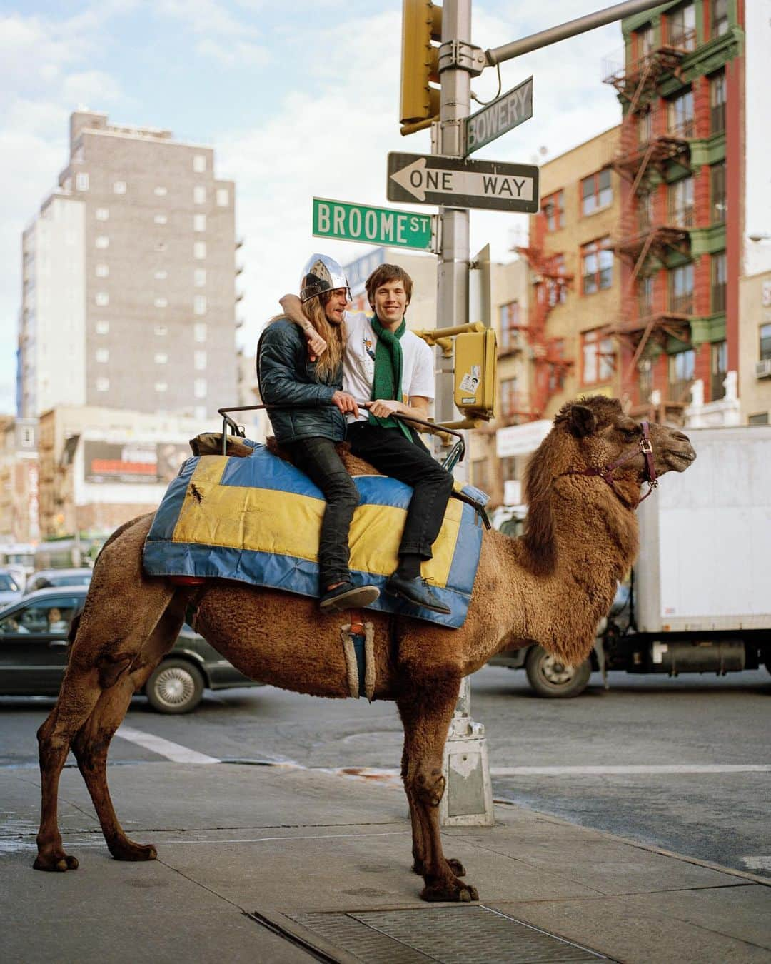 ブルース・ウェーバーさんのインスタグラム写真 - (ブルース・ウェーバーInstagram)「I’d already lived in #NewYorkCity for a long time when I took this picture—but the experience of photographing Dash Snow and Ryan McGinley together on the Bowery reminded me of that wonderful F. Scott Fitzgerald line, “the city seen for the first time, in its first wild promise of all the mystery and the beauty in the world.” Artists like Dash and Ryan have always been the wild soul of New York, and they always help me to see its beauty anew.” ————— #DashSnow and @ryanmcginleystudios, #NYC, 2005 for @wmag.」4月24日 23時38分 - bruce_weber