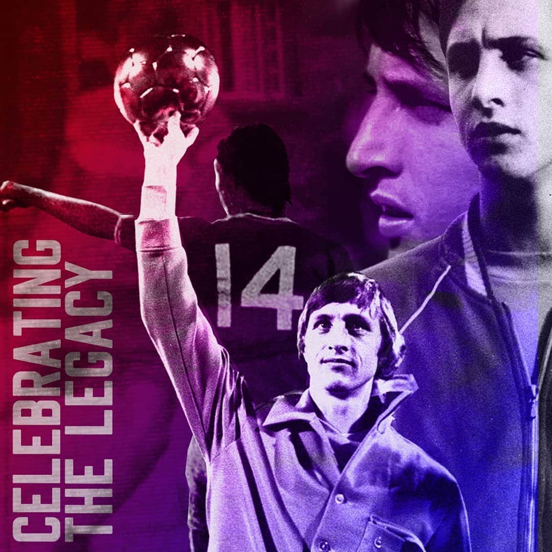 ヨハン・クライフのインスタグラム：「In light of Johan’s passion for the finer things in life and his love for people, let’s celebrate his birthday in style. ⠀ As a hommage, cruyff.com offers a 14% discount on a collection that was highly inspired by his legacy. Use code “HOMMAGE14”. The discount code will be available only on the 25th! ⠀ #CruyffLegacy」