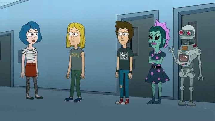 フォール・アウト・ボーイのインスタグラム：「Joe got together with some friends to work on a cartoon. They considered pitching it around to different places, but decided to release it during these crazy times for your enjoyment. @MondoTrasho3042 is the brainchild of Joe, scored by both @patrickstump + Joe, and produced by @petewentz👌All 10 of the episodes will drop in full today at 10am PT on the FOB @YouTube. Joe will be stopping by the premiere at 9:45am PT to say hi 👋👋」
