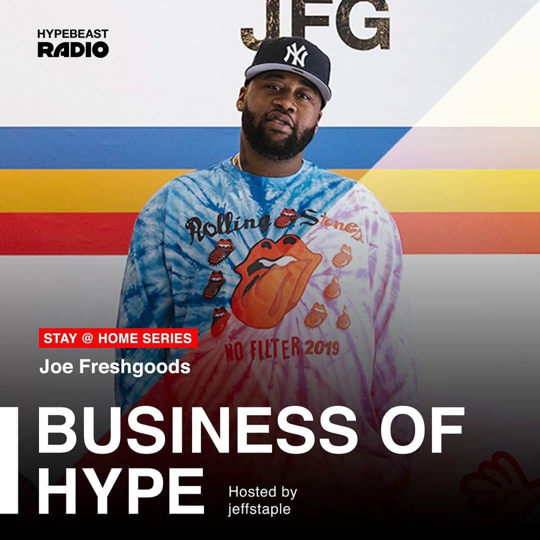 HYPEBEASTさんのインスタグラム写真 - (HYPEBEASTInstagram)「@hypebeastradio: On this episode of #BusinessofHYPE #StayHome series, we hear from Joe Freshgoods (@joefreshgoods, previously S6, E10) With many future collaborations on pause, he tells us that he's using this time to go back to his roots and focus on "the old joe."⁠⠀ -⁠⠀ Thank you for tuning into HYPEBEAST Radio and #BusinessofHYPE. Don’t forget to rate, comment, subscribe to our show. Hope you are all staying safe & staying inspired.」4月25日 13時03分 - hypebeast