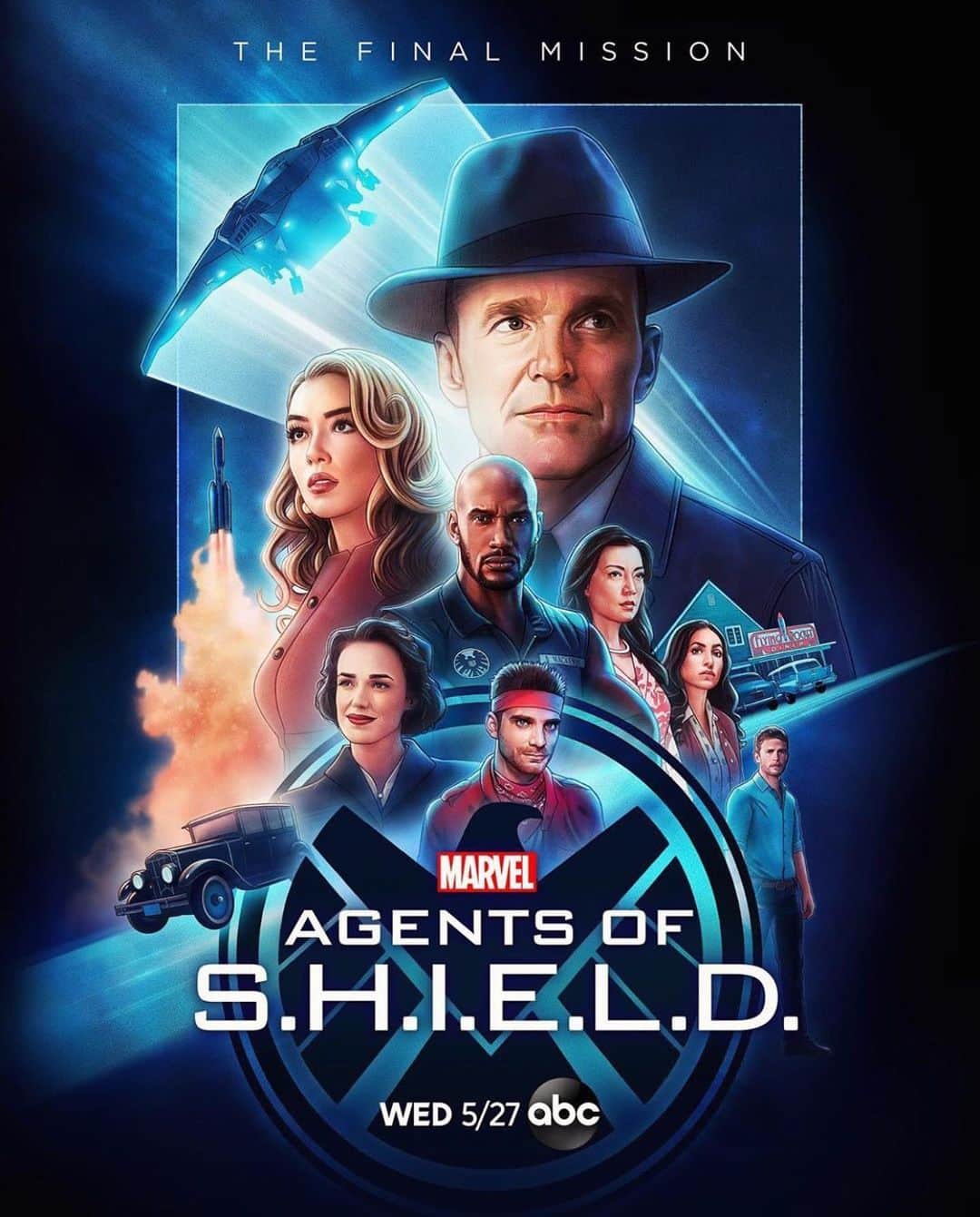 クロエ・ベネットのインスタグラム：「Season 7 #agentsofshield poster is here. The last ever season. Swipe to see every poster from every season, starting from S7 going all the way back to S1. It seems we shoot S1 when I was approximately twelve and a half years old. I am now 43. The math doesn’t realllyyyy add up, but it also does.... TIME am I right?! 😅 Lol okay I dunno this is nuts. It feels like we are living in some weird shield episode right now. So, anyway. Enjoy, stay healthy. Xx」