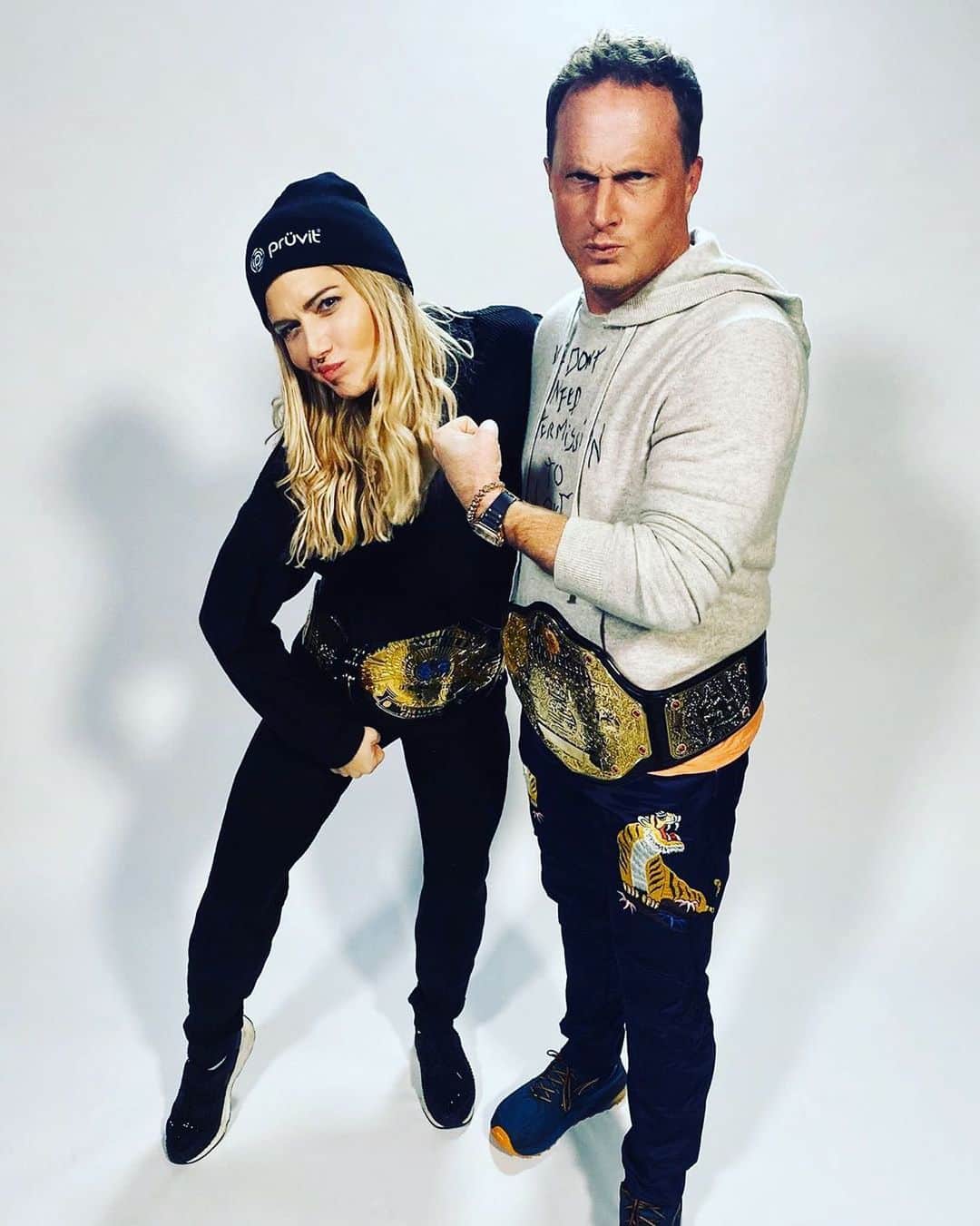 トリー・ウィルソンのインスタグラム：「#repost @brianundy ・・・ * With or without belts- still ✌🏽 champs. SEE STORY FOR SWIPE UP LINK! .  NEW Epiosde Alert 🚨 on the Be You with BU Podcast featuring this rockstar.  For today's episode I had the honor of interviewing my friend and WWE Hall-of-fame member, @torriewilson  From body positivity to launching her own business, tune in as we dive into some of her greatest challenges and triumphs. - - - #beyou #beyouwithbu #positivity #overcometobecome #courage #podcast #femaleentrepreneurs」