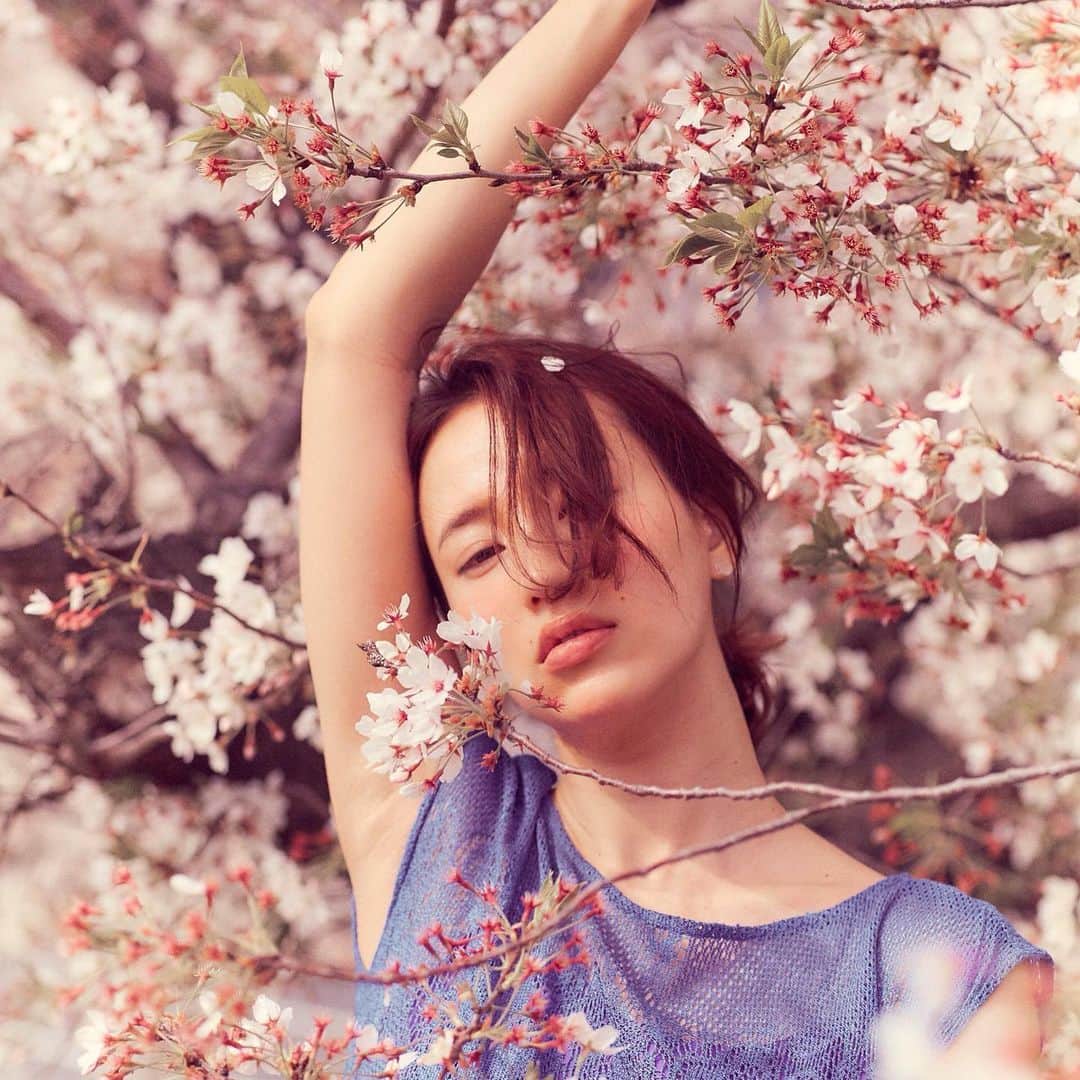 寒川綾奈さんのインスタグラム写真 - (寒川綾奈Instagram)「そろそろ今年の日本中の桜も散った頃だと思うのでアップします！﻿ 本日は2018年4月1日に撮影した桜の写真です🌸﻿ @daisuke.ssk に撮ってもらったよ！﻿ めちゃくちゃ素敵な写真📸﻿ 人がいない時期にと散り際に行ったら結構散っちゃってたんやけど、花びらついてたとこの赤もなんかいいよね🤫 まみれにまみれました笑﻿ ﻿ また同じ場所で来年撮影できたらいいなぁ^^﻿ ﻿ #カメラロールを振り返る　#stayhome #うちで過ごそう　#桜」4月25日 14時43分 - sogawaayana