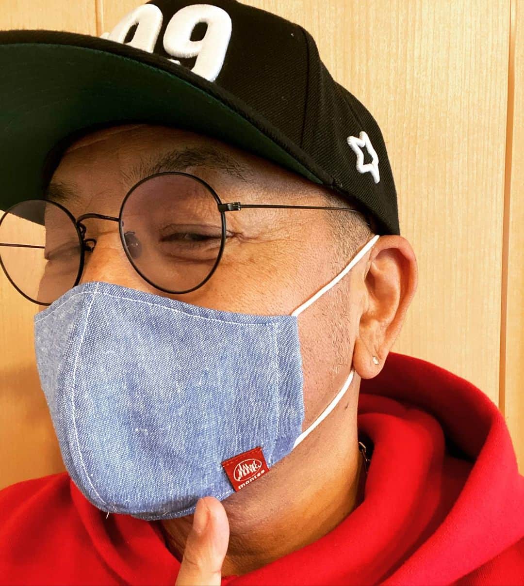 中野英雄さんのインスタグラム写真 - (中野英雄Instagram)「深水元基さんのブランド モンティのマスク‼️ かわいいです #instagood #happy #enjoy#japan #tokyo」4月25日 15時12分 - hideo_nakano