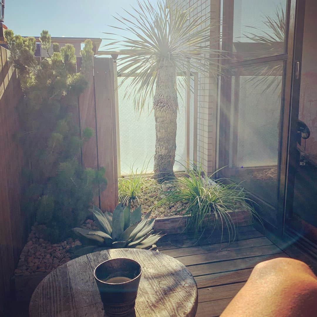 伊勢谷友介さんのインスタグラム写真 - (伊勢谷友介Instagram)「夕陽はこっちの小さいベランダで。 #おうちじかん  #お家時間  #コーヒータイム  #coffeetime  #stayhome」4月25日 16時33分 - iseya_yusuke