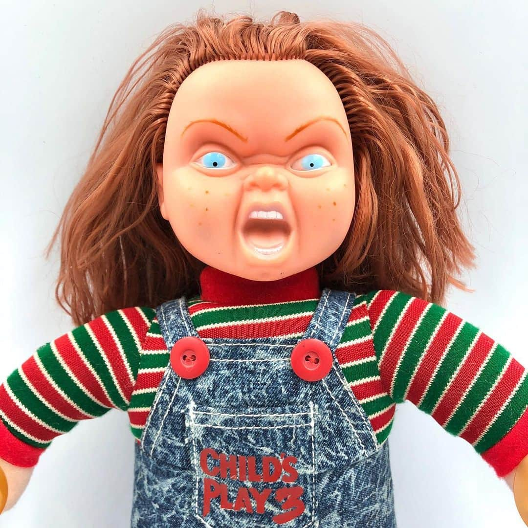 おもちゃやSPIRALさんのインスタグラム写真 - (おもちゃやSPIRALInstagram)「1991 Child's Play3 CHUCKY Plush入荷しました！  10000円です！！」4月25日 17時45分 - spiral_toy