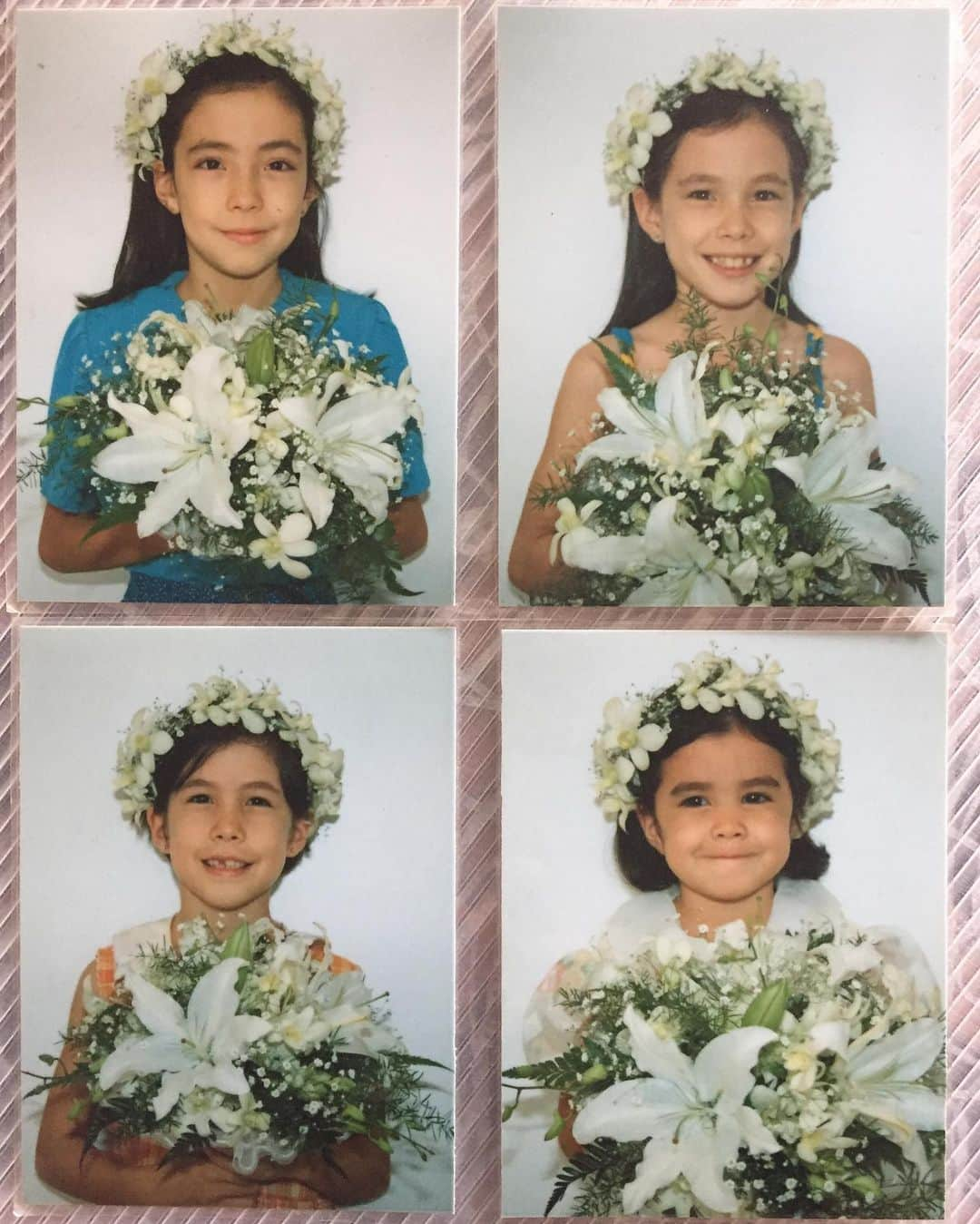 橘モニカさんのインスタグラム写真 - (橘モニカInstagram)「My sisters and me a long time ago💕 Guess which one’s me 😉 . . Answer : bottom right . . . #sisters #onceuponatime #flowers #crown #cute #model #子供の頃 #姉妹 #四姉妹 #可愛い #花 #자매 #꽃 #귀여워 #일상」4月25日 17時51分 - monikatachibana