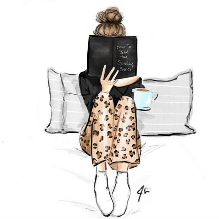 宮崎文子のインスタグラム：「🍀life🍀  #stayhome  西日がとってもきれいだー！  イラストは本日の私。 本ではなくて読んだのは雑誌だけど笑  撮り貯めていたビデオを見返して、お洗濯して、 前の職場の仲間とインスタでおしゃべり！ これからパズルと友達とオンライン飲み！ たのしみー🎵  みなさんも素敵な休日を！  #melsysillustration #savinglife」
