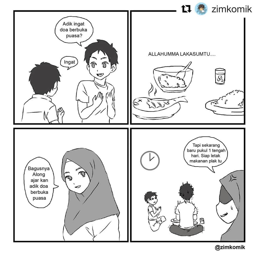 Koleksi Komik Malaysiaさんのインスタグラム写真 - (Koleksi Komik MalaysiaInstagram)「#Repost @zimkomik with @get_repost ・・・ Selamat berbuka puasa🌜 . . . . . . . . . . #gengkomikmalaysia #gengkomik #koleksikomikmalaysia #komik #iqomik #komikpuasa #komiklawak」4月25日 18時30分 - tokkmungg_exclusive