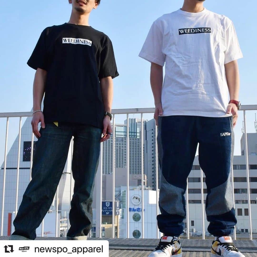 福満隆貴のインスタグラム：「・ 第二弾始動します！！ ・ #WEEDINESS  #雑草魂 ・ ・ ・ ----------------------------------------------------------- #Repost @newspo_apparel with @make_repost ・・・ ・ 【WEEDINESS】 T-shirt & Long T-shirt  4/29(wed)13:00〜販売start! ・ coming soon  #NewSPO  #NewSPOapparel  #2020ss  #weediness」