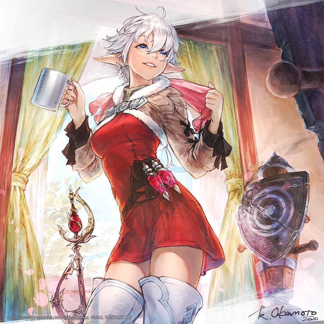 FINAL FANTASY XIVさんのインスタグラム写真 - (FINAL FANTASY XIVInstagram)「#StayHome and get in a good workout like Alisaie! (2 of 4) #FFXIV #FF14」5月10日 12時00分 - ffxiv