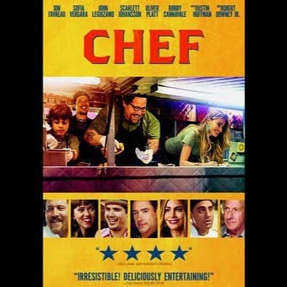 若林時英のインスタグラム：「Chef  Jon Favreau  自分はパスタ、炒飯を作るのに今ハマっていてこの題名を見た時、これだ！と観てみました。  ダスティンホフマンが演じるオーナーがめちゃくちゃ面白い。自分の店が持つメニューを変えたくない気持ちが喋り出すと止まらないオーナー。頭から離れないです。  キューバサンドを食べたい。 ヨダレが止まりません。  是非。  #シェフ」