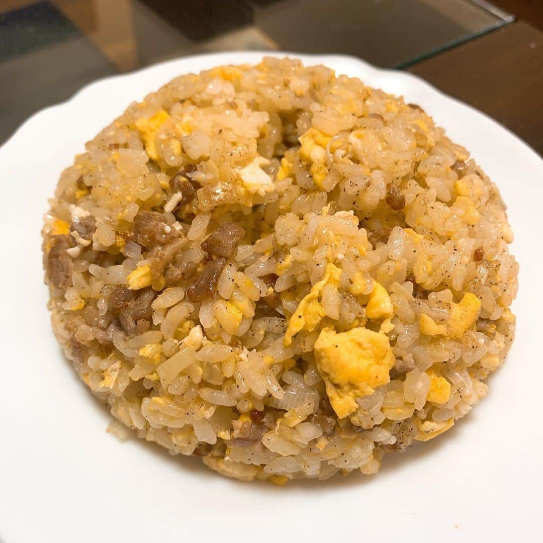 アイアム野田のインスタグラム：「チャーハン作ったんだがや！」