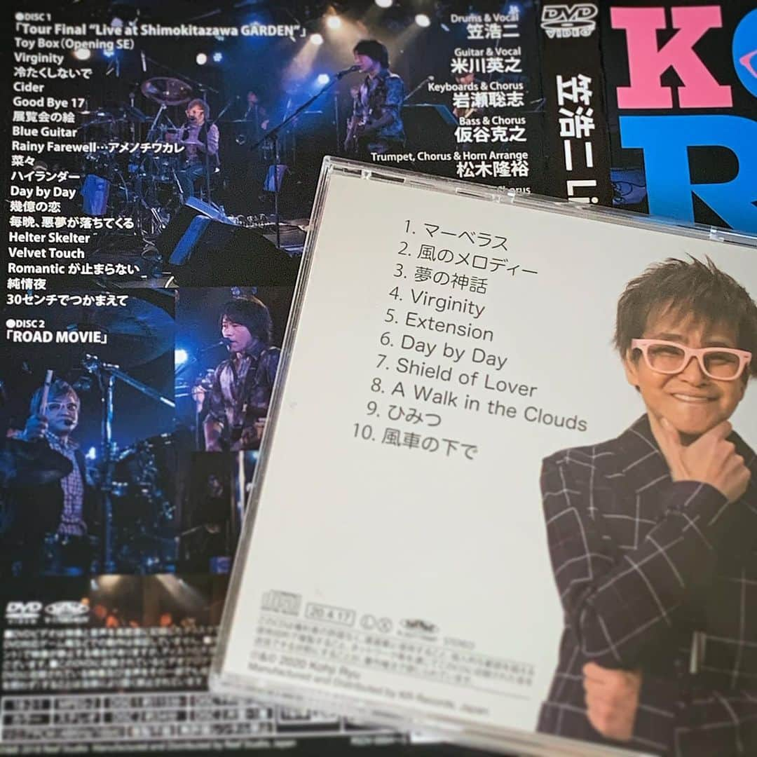 笠浩二さんのインスタグラム写真 - (笠浩二Instagram)「DVD「LiveTour2017feat.米川英之」に収録されている「Virginity」、「Day by Day」はコンピレーショアルバム「OFFICIAL BOOTLEG」にも収録されています。聴き比べて違いを楽しんでいただければ♪﻿ ﻿ 「Live Tour 2017 feat. 米川英之」、「OFFICIAL BOOTLEG」は笠浩二公式ウェブサイトにて販売中です！﻿ お申し込みはプロフィールのリンクからどうぞ。▶︎ @kohjiryu ﻿ ﻿ #笠浩二 #米川英之 #ステイホーム」4月26日 8時00分 - kohjiryu