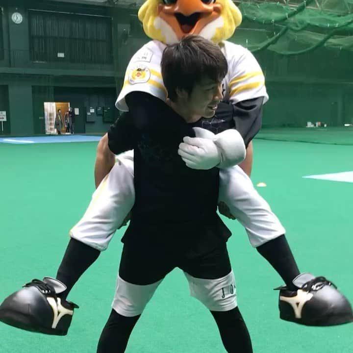 のインスタグラム：「いつか忘れたけど😆 こんな動画もありました🔥 何故かハリー君を担いでました🙋‍♂️ #過去シリーズ #自主トレ #ハリー君 #スクワット #応援付き #なんでこうなったのか #忘れた」