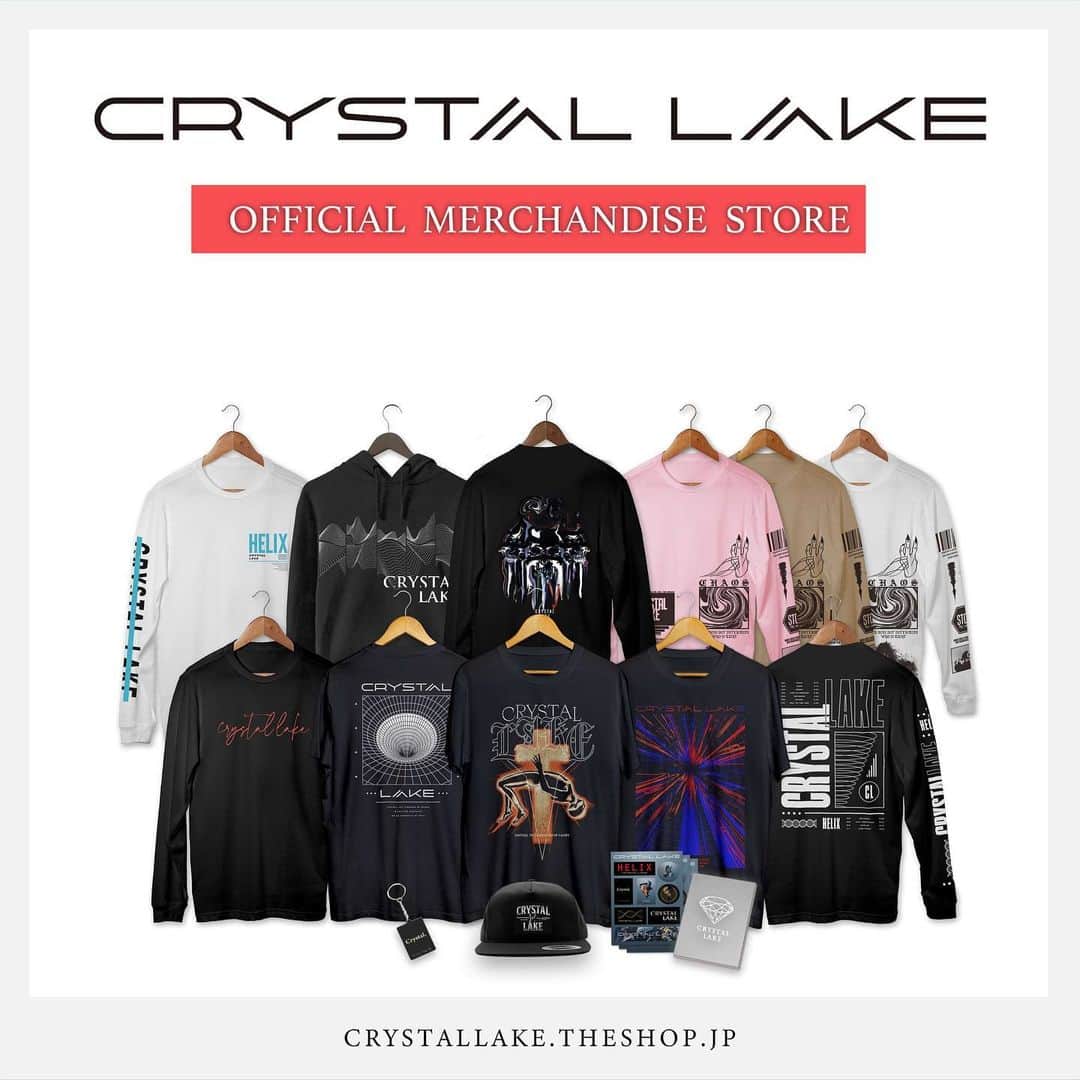 Crystal Lakeのインスタグラム：「【NEWS】﻿ Official Merchandise Storeがオープン！﻿ ﻿ US限定アイテムや、ここでしか買えないアイテムをゲット出来ます！﻿ ※商品は4/30からの発送になります。﻿ ﻿ crystallake.theshop.jp ＊ Ship to Only Japan, thanks for understanding.」