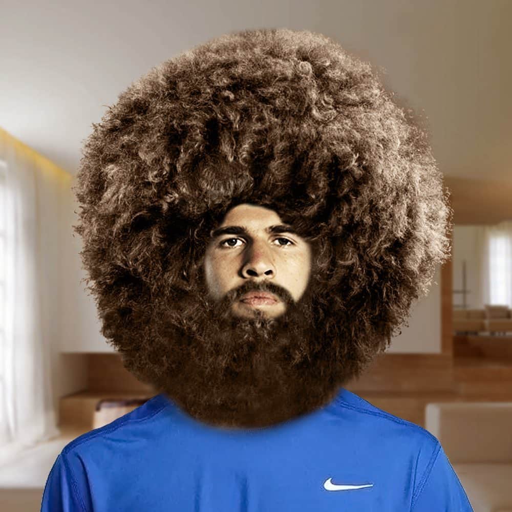 のインスタグラム：「When the tennis season begins I will have a new style! @benpaire, do you like it?😂 ⠀  У меня будет новый стиль, когда теннисный сезон возобновится! @benpaire, тебе нравится?😂」
