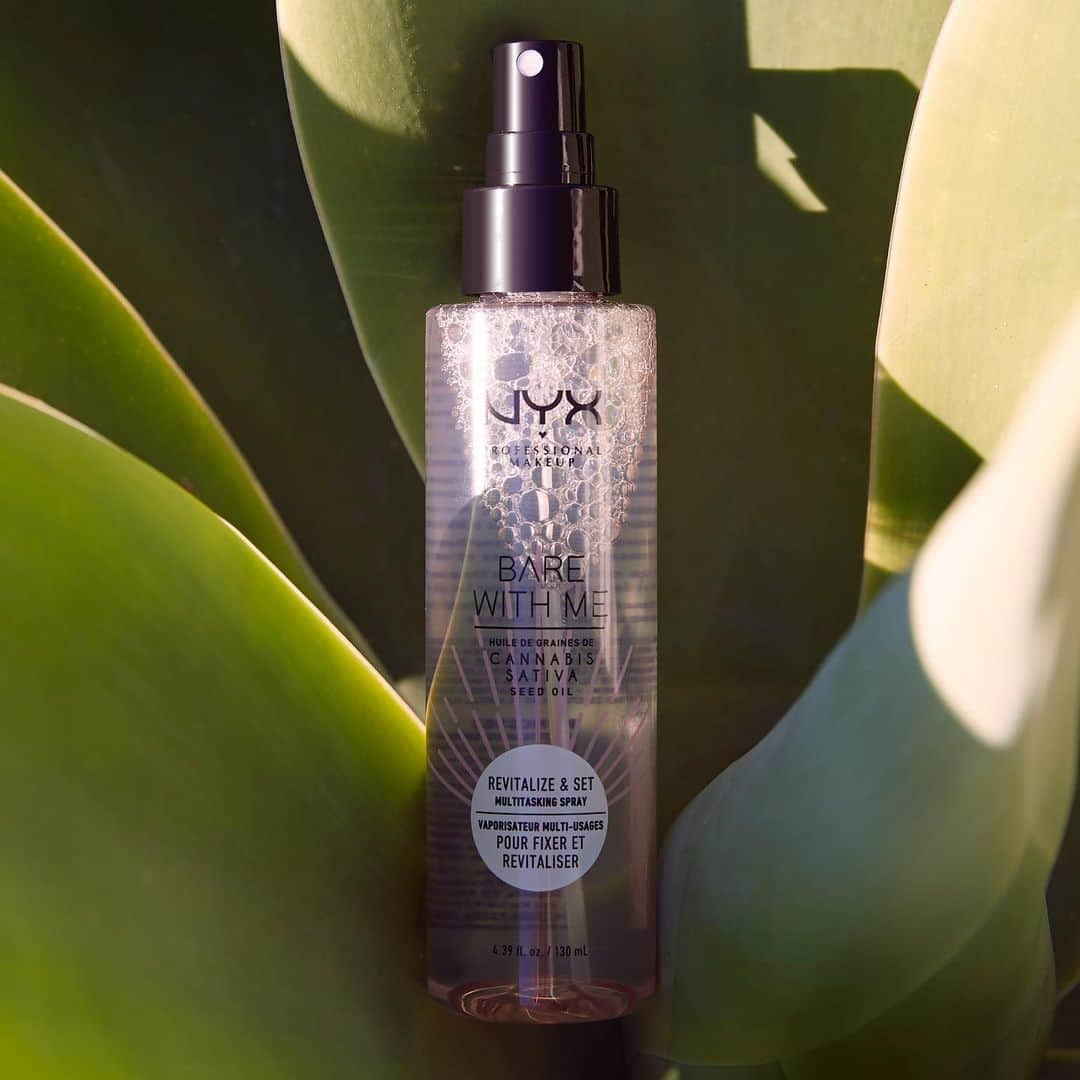 NYX Cosmeticsさんのインスタグラム写真 - (NYX CosmeticsInstagram)「Wake up your skin with a hit of hydration! 🌿💦 Our new #BareWithMe Cannabis Revitalize & Set Multitasking Spray is our 1st ever multitasking face spray infused with soothing Cannabis Sativa Seed Oil and caffeine to awaken the skin ☕️✨ Available exclusively at nyxcosmetics.com & @ultabeauty 💚 || #nyxcosmetics #nyxprofessionalmakeup #crueltyfreebeauty」4月26日 2時51分 - nyxcosmetics