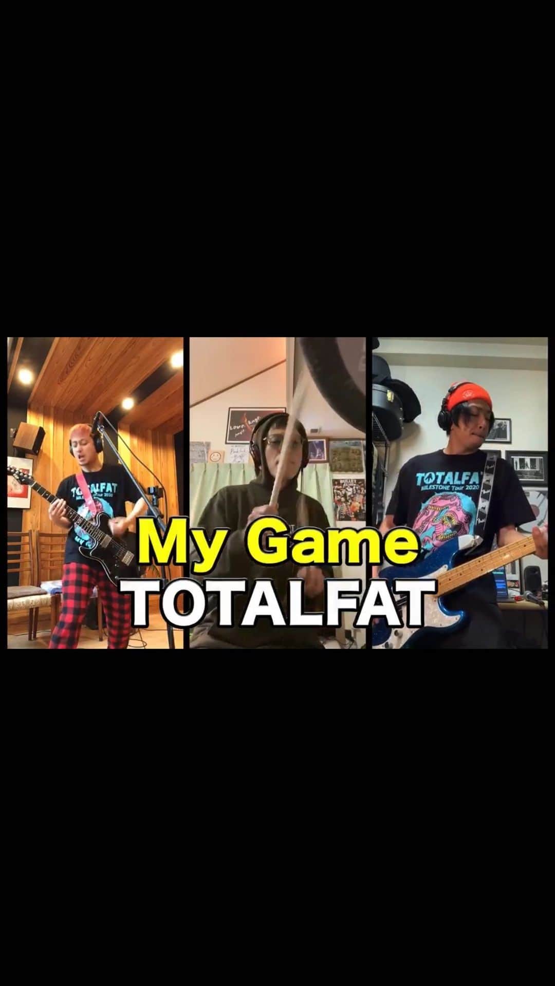 TOTALFATのインスタグラム：「🦖🔥🦖🔥🦖🔥 #TOTALFAT #tf_homesession  #音楽を止めないTF #待ち合わせはライブハウスで @jose.totalfat  @totalfat.shun  @buntatf」