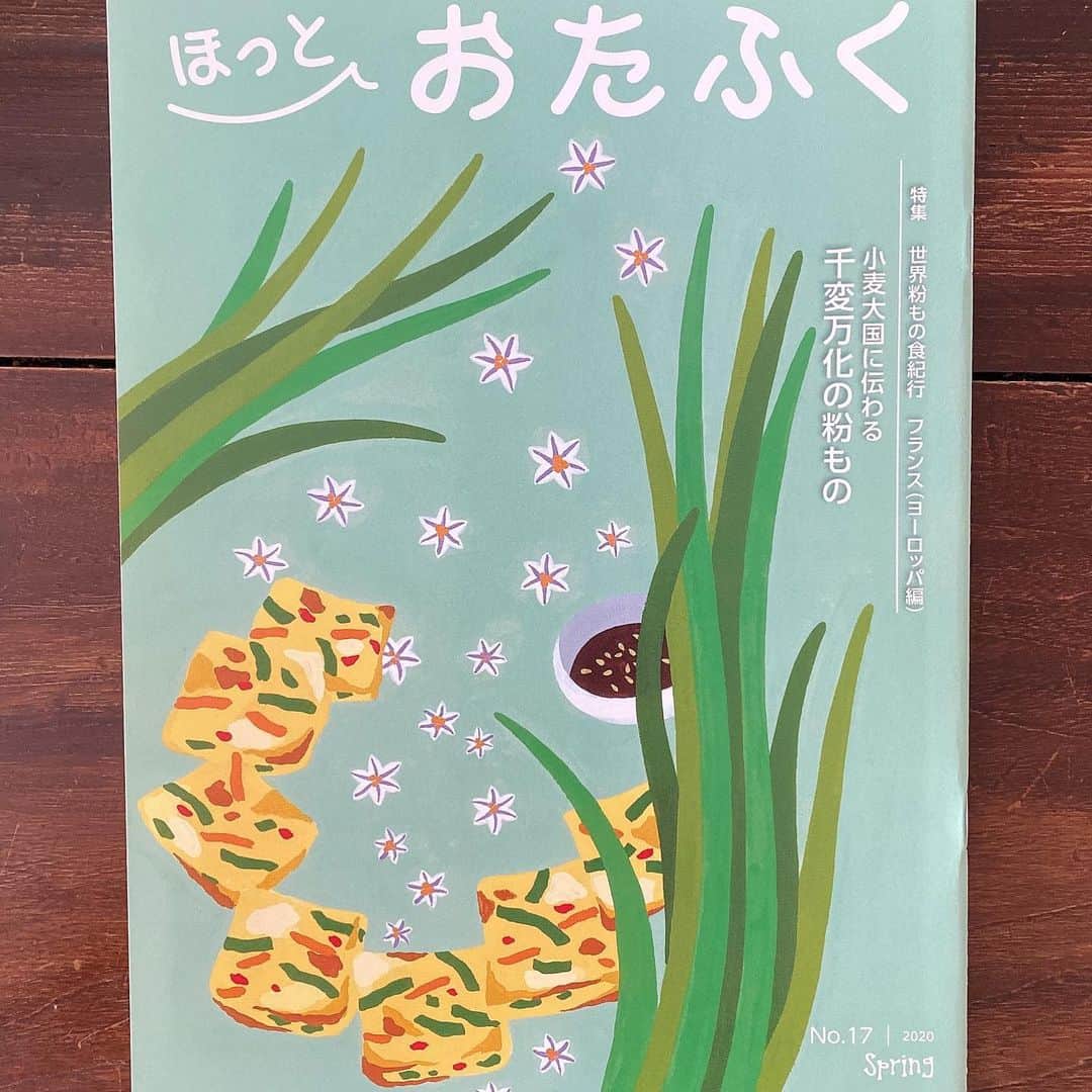 松尾たいこさんのインスタグラム写真 - (松尾たいこInstagram)「生まれて初めて描いたシリーズ。チヂミでーす。 I drew a Korean pancake for the first time 😊 いま配布中のオタフクソースの情報誌「ほっとおたふく春号」の表紙に、ニラとチヂミ描きました。白いのはニラの花。 チヂミを春らしく爽やかに描くという難問に頑張りました💪🌸 #japaneseartist #liveintokyo #myartwork #acrylicpainting #art #artoftheday #happyart #loveart #lovejapan #artposts #acrylic #artlovers #colorfulworld #artstagram #paintlover #lovetheworld #チヂミ #オタフクソース」4月26日 14時49分 - taikomatsuo