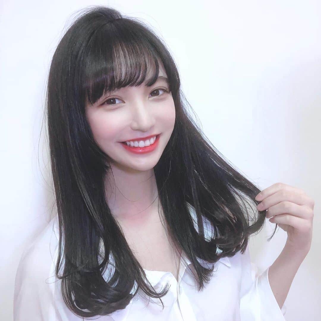 星野渚さんのインスタグラム写真 星野渚instagram ワンカール 星野は毛量が多い 黒髪 なので たくさん巻くとすごい重い印象になるけど ワンカールなら重くなくて かわいいなって思いました ヘアアレンジ ヘアスタイル