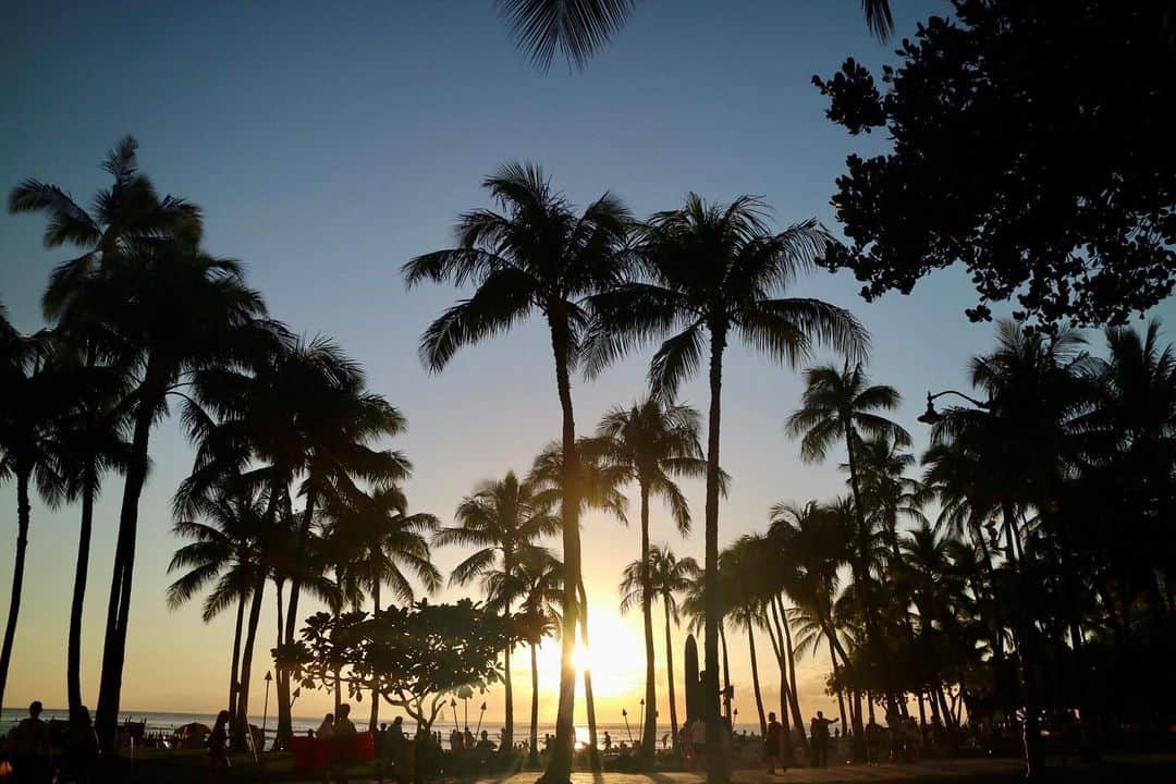 金泉紗恵子さんのインスタグラム写真 - (金泉紗恵子Instagram)「.﻿ 写真を整理していたら綺麗なワイキキのサンセットの写真を発見✨﻿ 2015年10月に行った時の写真です😇﻿ これ無加工なんですよ😆﻿ 太陽が沈むまで、ボーッと綺麗なサンセットを眺めたいなー😘﻿ ﻿ ハワイは感染者数が減ってきていて、外出禁止は続いているようですが、公園などは少しずつ開放されるとか😋﻿ 残念なことに有名なお店が閉店となってしまったりもしていますが、また次に行った時もお気に入りのお店がその場所にあって欲しいなと思います🙏﻿ 日本も色々問題はありますが、とにかく少しでも早く落ち着いて欲しいですね😭﻿ ﻿ しかし写真の整理が全然進みません🙄﻿ iPhoneの中に6万枚入っていて、いらない写真を消していきたいのですが、懐かしくて見ちゃったり、消すの渋っちゃったり🤭﻿ GW中には終わらせたいなー🥺﻿ せっかく家にいるので、アレもやりたいなーとか色々やることは思いつくのですが、結局週末はグダグダしちゃいます🤣﻿ 今月のよいことは一度も睡眠不足になっていないことです🤪笑﻿ . #hawaii #hawaiitrip #hawaiistagram #hawaiilove #followme #hawaiibestphotos #hawaiisunset #sunset #waikiki #waikikibeach #ハワイ #ハワイ旅行 #ハワイ好きな人と繋がりたい #旅行好きな人と繋がりたい #サンセット #ワイキキ #ワイキキビーチ」4月26日 20時25分 - saeko_kanaizumi