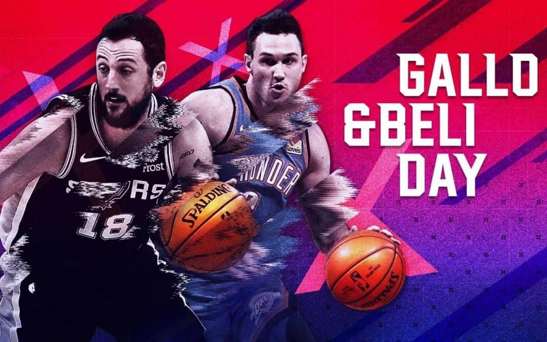 ダニーロ・ガリナリのインスタグラム：「🇮🇹📺 Grazie a @skysportnba per lo speciale dove possiamo rivivere i più bei momenti NBA miei e di @mbeli21: ci vediamo lì!」