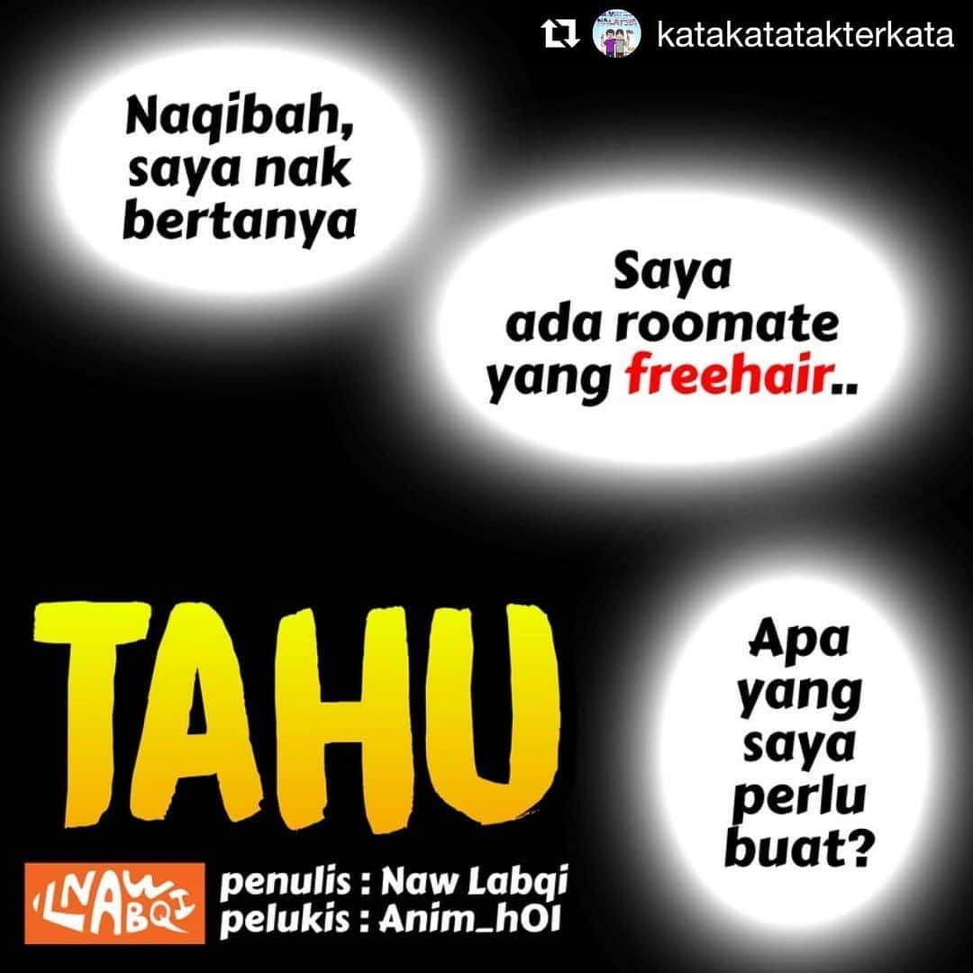 Koleksi Komik Malaysiaさんのインスタグラム写真 - (Koleksi Komik MalaysiaInstagram)「#Repost @katakatatakterkata with @get_repost ・・・ Tahu Pelukis : @anim_h01  Penulis : @katakatatakterkata  Nasihat yang baik, peringatan yang lemah lembut dapat mencairkan hati manusia yang keras  Sayyid qutb juga menyarankan beberapa perkara dalam pelaksanaan kaedah nasihat yang baik  1. Pertuturan lemah lembut  2. Menjauhi sikap sombong  3. Menghindari kata-kata sindiran yang boleh menggugat kehormatan orang yang dinasihati.  Menegur adalah kewajipan kita sebagai ummat islam. Ia terkandung didalam arahan 'amar ma' ruf, nahi mungkar'. Tapi perlulah dilaknakan dengan strategi. Mulakan dengan membina jambatan hati antara dia dan kita. Dapatkan hati mereka terlebih dahulu.  Tunjukkan akhlak yang baik. Agar mereka lunak dengan kita dahulu. Kemudian, makin lama, kita boleh cucuk sikit-sikit nasihat. Dan dia boleh terima dengan hati terbuka.  Jika awal-awal sudah menghukum. Bagaimana diorang mahu datang dekat. Malah mereka makin menjauh. Lalu,  Wallahua'lam  #StayAtHome #pkp #komiktarbiah #komikstrip #komikkolab #komikmuslim #tudung #komikmalaysia #illustration #shashimi #maryam  Nak beli komik dakwah bermanfaat? Wassap je di no ini 013 914 8014 atau tekan je link bio kami.」4月26日 20時48分 - tokkmungg_exclusive