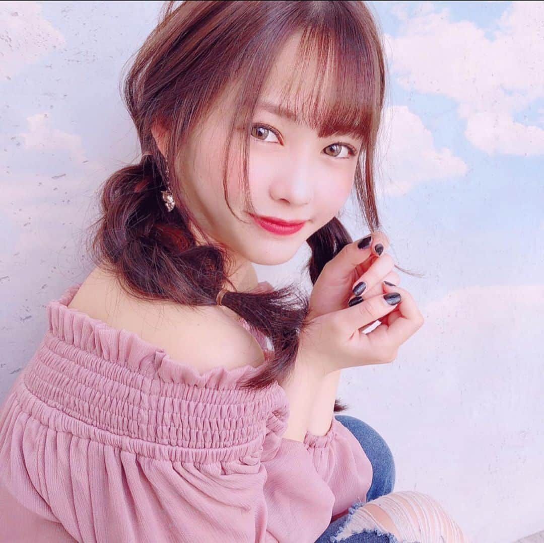 上水口姫香さんのインスタグラム写真 - (上水口姫香Instagram)「ふんわり投稿〜🌸 最近お気に入り画像pic ハマってる❤  #インスタ加工 #ピンク #過去pic #おしゃん #髪型アレンジ #髪型」4月26日 21時18分 - hime___k