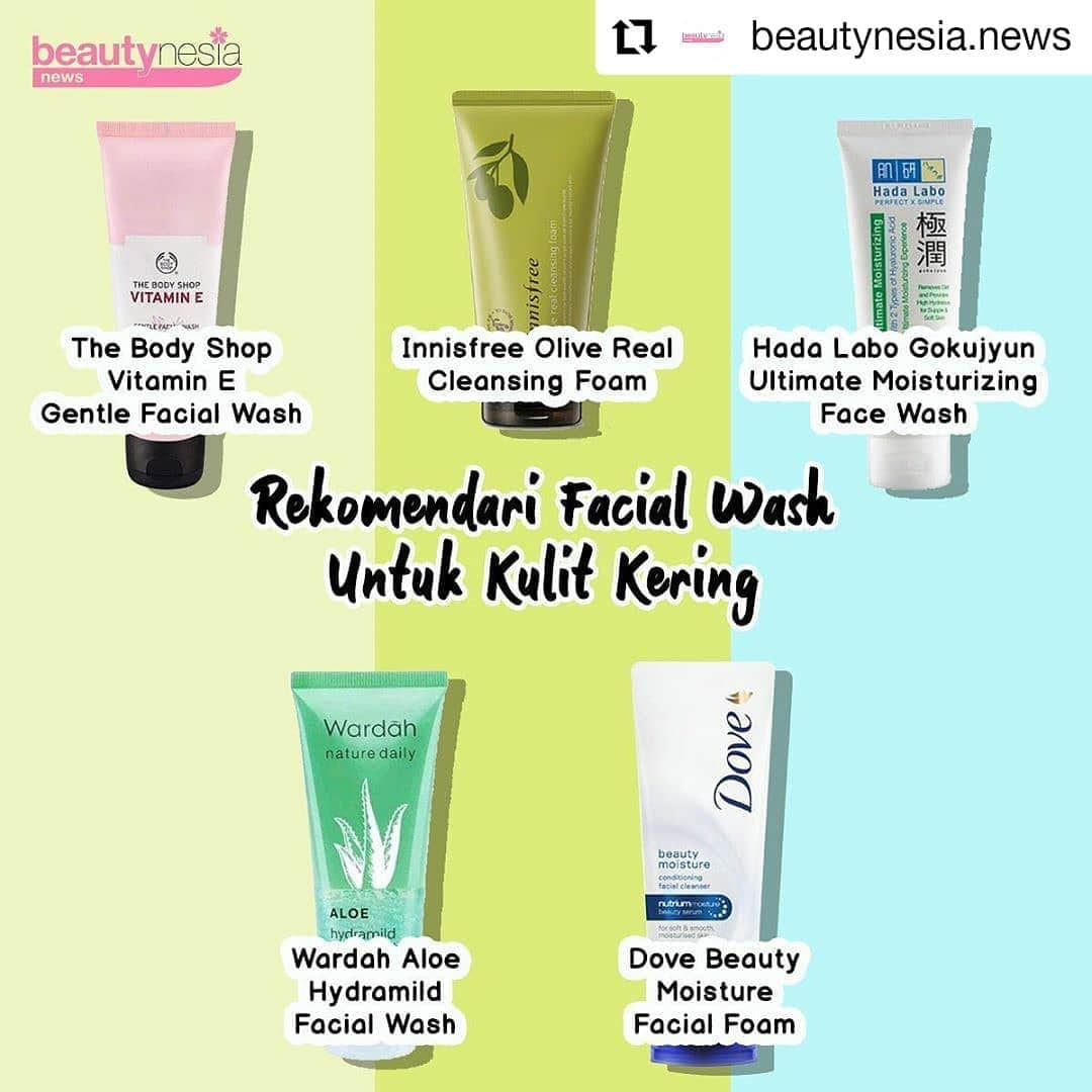 Beauty | Health | Fashionさんのインスタグラム写真 - (Beauty | Health | FashionInstagram)「#Reposted from @beautynesia.news  Tahukah kamu beb, kalo kulit kering itu bisa disebabkan karena gaya hidup yang gak seimbang, stres, perawatan wajah yang salah, dan juga terlalu sering cuci muka. Sebaiknya cuci muka itu cukup 2 kali aja beb jangan lebih ya dan gunakan facial wash yang sesuai dengan jenis kulit kering. ⁣⁣ ⁣⁣ Apa aja produknya ?⁣⁣ Yuk cek postingan ini yaaaa beb 😉⁣⁣ ⁣⁣ Jangan lupa di save dan di share ke temen-temen kamu 💖」4月27日 0時53分 - beautynesia.id