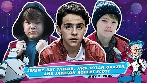 のインスタグラム：「Hey Everyone...I’m so excited that even with social distancing, we can all still connect! 🙌😁 @jackdgrazer , @jeremyraytaylor and I are happy you are excited to see us at our first GalaxyCon Live on May 3rd. The panel that we are all participating in is totally FREE! 1. Go to https://purchase.growtix.com/eh/GalaxyCon_Live/39607 (in bio) 2. Click on IT Movie Team Up Sunday, May 3rd, 2pm ET (it will say that it costs $5.00) 3. Click NEXT Twice 4. Click "Have a promo code? Click here” 5. Enter LIVEFREE, then apply promo code 6. Enter your personal information and click next  You will be given an access code to join our panel totally FREE and also be sent an email.  See you all there and can’t wait to chat with you @galaxyconlive!!!」