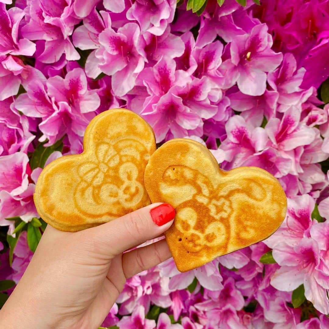 鈴木あさみのインスタグラム：「❤️House Disney♥️ I made a waffle of Duffy.  I'm doing house Disney every day♥ ♥️#おうちディズニー ♥️ 🧇ダッフィー＆フレンズ🧇のワッフル🧇を作ったよ。  年パス持ってるけど、ディズニーに行けないから寂しい🤣  毎日🧇おうちディズニー🍕してます♥️」