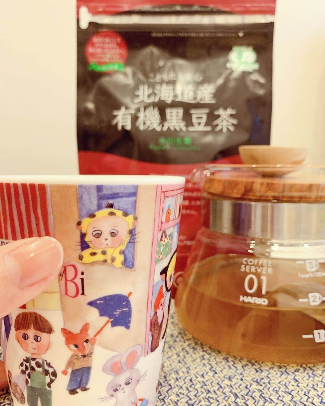 上野愛奈さんのインスタグラム写真 - (上野愛奈Instagram)「こんにちは！今日は少し寒いですね。 最近は黒豆茶にはまっています。香りはきな粉のような感じで、味はほのかに甘いかな。 お茶好きで、いくつか常備しています😊🍵 #お茶 #黒豆茶 #みなさまも暖かく」4月27日 15時30分 - ueno_aina_816
