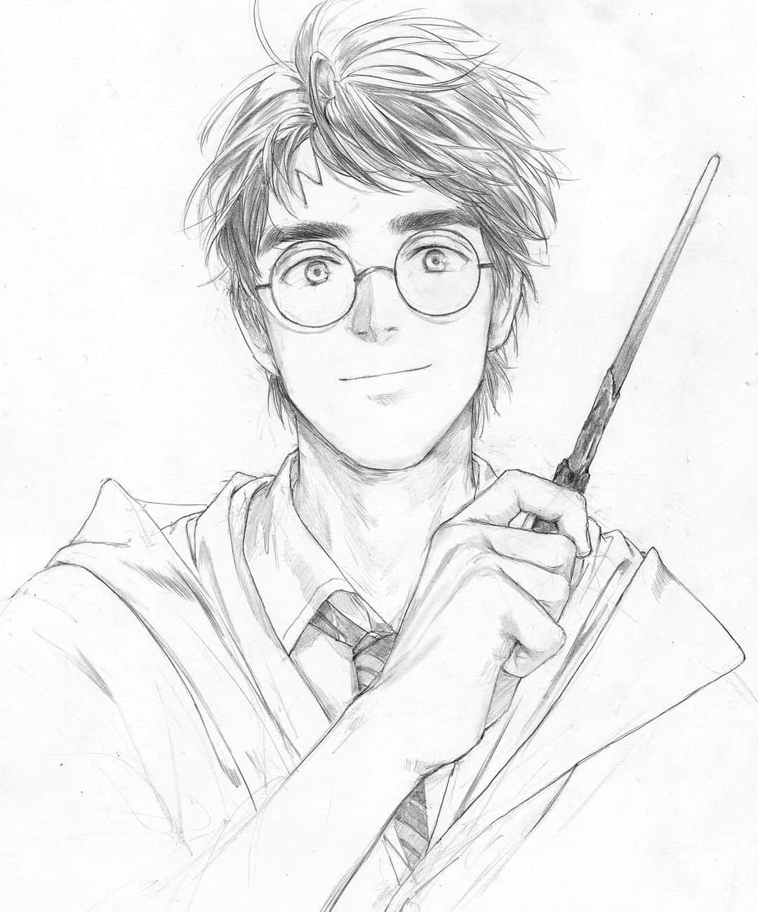 知花シンジさんのインスタグラム写真 - (知花シンジInstagram)「Harry Potter ⚡️ Thank you again for all the suggestions for my #sixfanarts! Even if I didn’t pick yours, I might draw them because I’ve got a lot of new ideas :) I didn’t draw some of them because I was already going to draw for commissions (and might post here soon) So thank you! I hope you liked! #harrypotter #fanart #pencildrawing ##ハリーポッター #アナログイラスト #ファンアート #해리포터 #그림」4月27日 16時18分 - artbyshinji