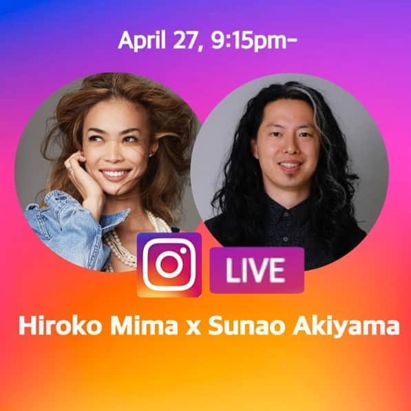 美馬寛子さんのインスタグラム写真 - (美馬寛子Instagram)「🌟IG LIVE Tonight 21:15- 🌟﻿ From @missuniversejapan ﻿ with @sunaoakiyama ﻿ ﻿ @rock_hairdesign  #stayhome﻿ #missuniverse﻿ #missuniverse2020﻿ #missuniversejapan﻿ #missuniversejapan2020﻿ #ミスユニバース﻿ #ミスユニバースジャパン﻿ #ミスユニバース2020﻿ #ミスユニバースジャパン2020﻿ #コンテスト #ミスコンテスト﻿ #ナショナルディレクター﻿ #nationaldirector #美馬寛子﻿ @missuniverse﻿ @missuniversejapan ﻿ @__ako_kamo__」4月27日 16時58分 - hirokomima