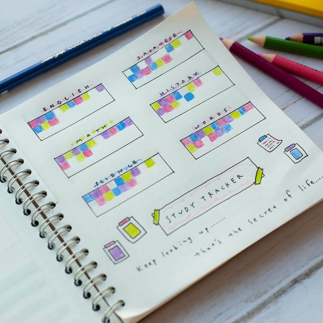 トンボ鉛筆さんのインスタグラム写真 - (トンボ鉛筆Instagram)「色鉛筆で簡単「ハビットトラッカー」🖌️ 日々の家事や勉強、習慣にしたいことなど、いつ何をやったかが一目でわかり便利な「ハビットトラッカー」。 色々な描き方がありますが、一番シンプルなマス目のハビットトラッカーは書くのも簡単で、色を塗るのもなんだか楽しくてやる気が出ます◎ 色鉛筆で塗ると手帳でも裏写りせずおすすめです📖 毎月のテーマカラーを3～4色に絞り、その中から毎日気分で色を塗ると、自然とまとまりのある仕上がりになります✨ . . . #habittracker #habits #bujo #bujojunkies #bujoinspiration #coloredpencil #色鉛筆 #ハビットトラッカー #ハビットトラッカー作り #バレットジャーナル #bujoforstudents #バレットジャーナルの中身 #手帳の中身 #手帳生活  #手帳タイム #手帳時間 #勉強垢さんと繋がりたい  #勉強モチベあげ」4月27日 17時47分 - tombowpencil