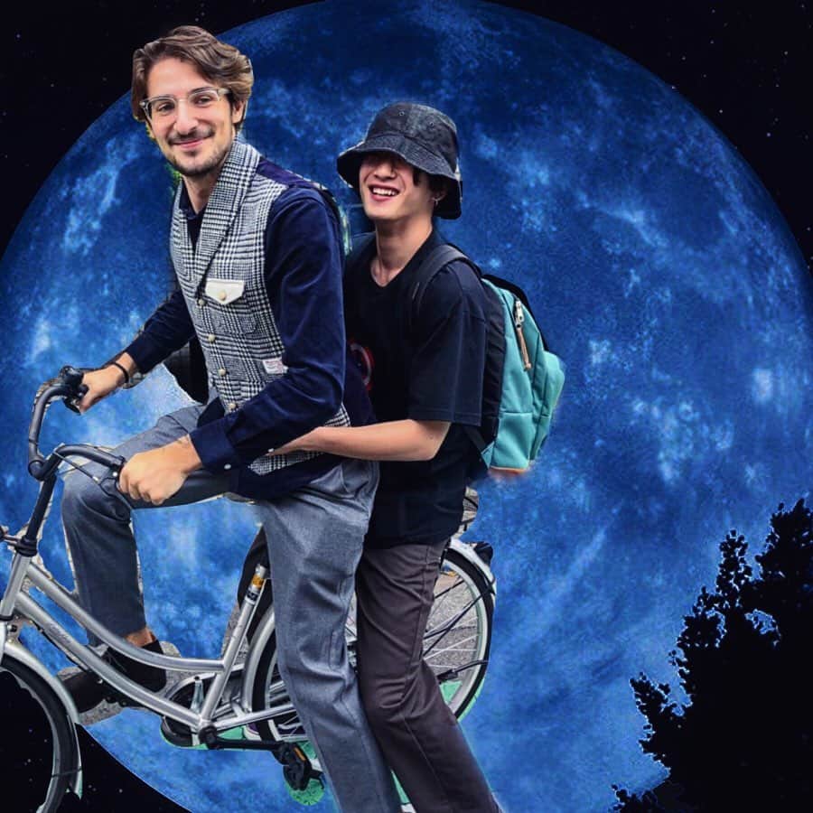 ペッペのインスタグラム：「オウチ　カエリタイ 👽 ＊実際に二人乗りで移動はしてなかったです。ルカくんの事を大事にしていたので安心して下さい☆」