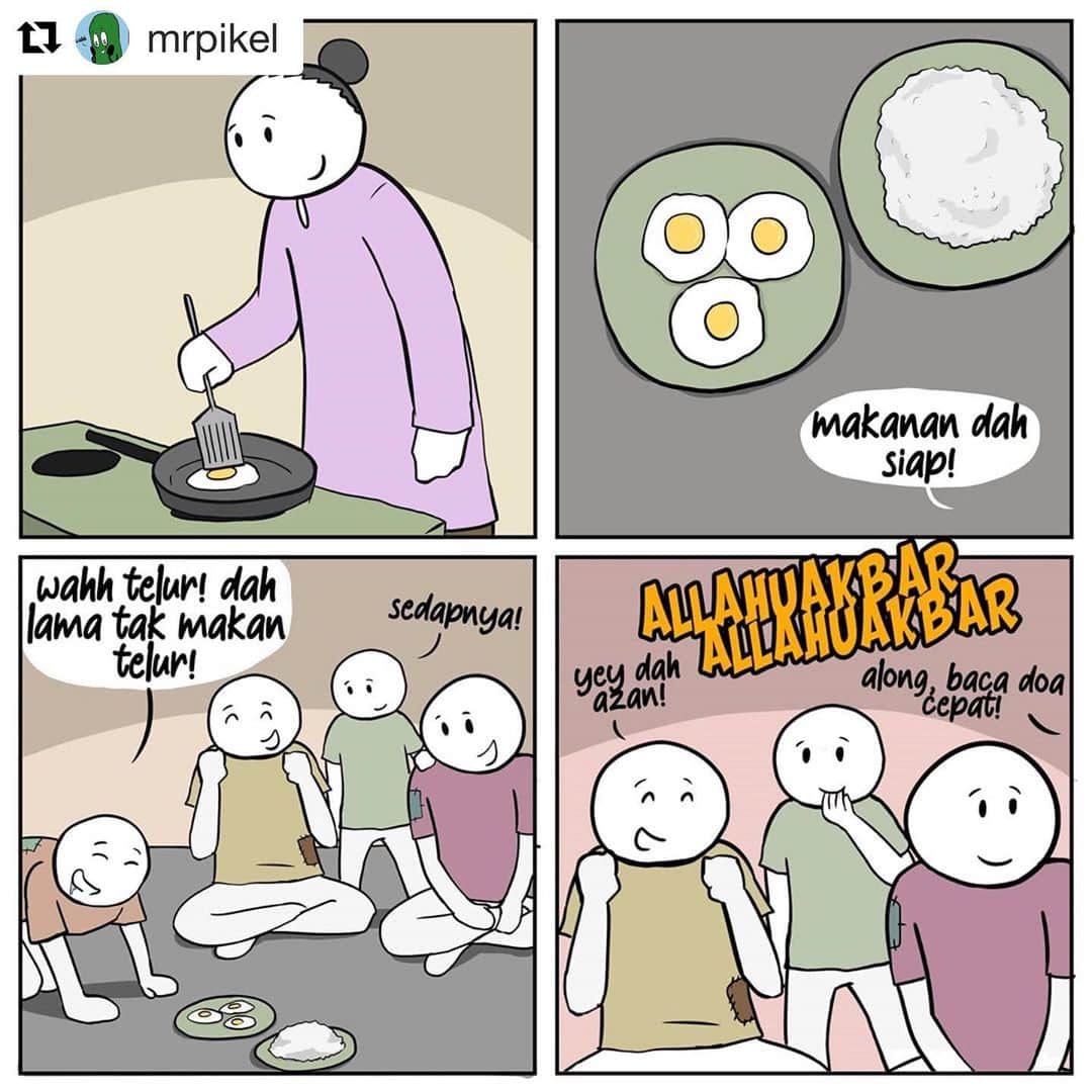 Koleksi Komik Malaysiaさんのインスタグラム写真 - (Koleksi Komik MalaysiaInstagram)「#Repost @mrpikel with @get_repost ・・・ ALHAMDULILLAH⁣ ⁣⁣⁣⁣⁣⁣⁣⁣⁣⁣⁣⁣⁣⁣⁣⁣⁣⠀⁣ Kita mulakan komik di bulan Ramadan ni dengan rasa bersyukur dengan kehidupan dulu ok? 😊⁣ ⠀⁣ #komikmalaysia #gengkomikdigital #gengkomik #komiklawak #lawak #komik #kelakar #koleksikomik #komikmelayu #deep #pencurikomik #lawakdeep #lawaking #lawakkeder #lawakhangit #koleksikomik #mrpikel⠀」4月27日 21時50分 - tokkmungg_exclusive