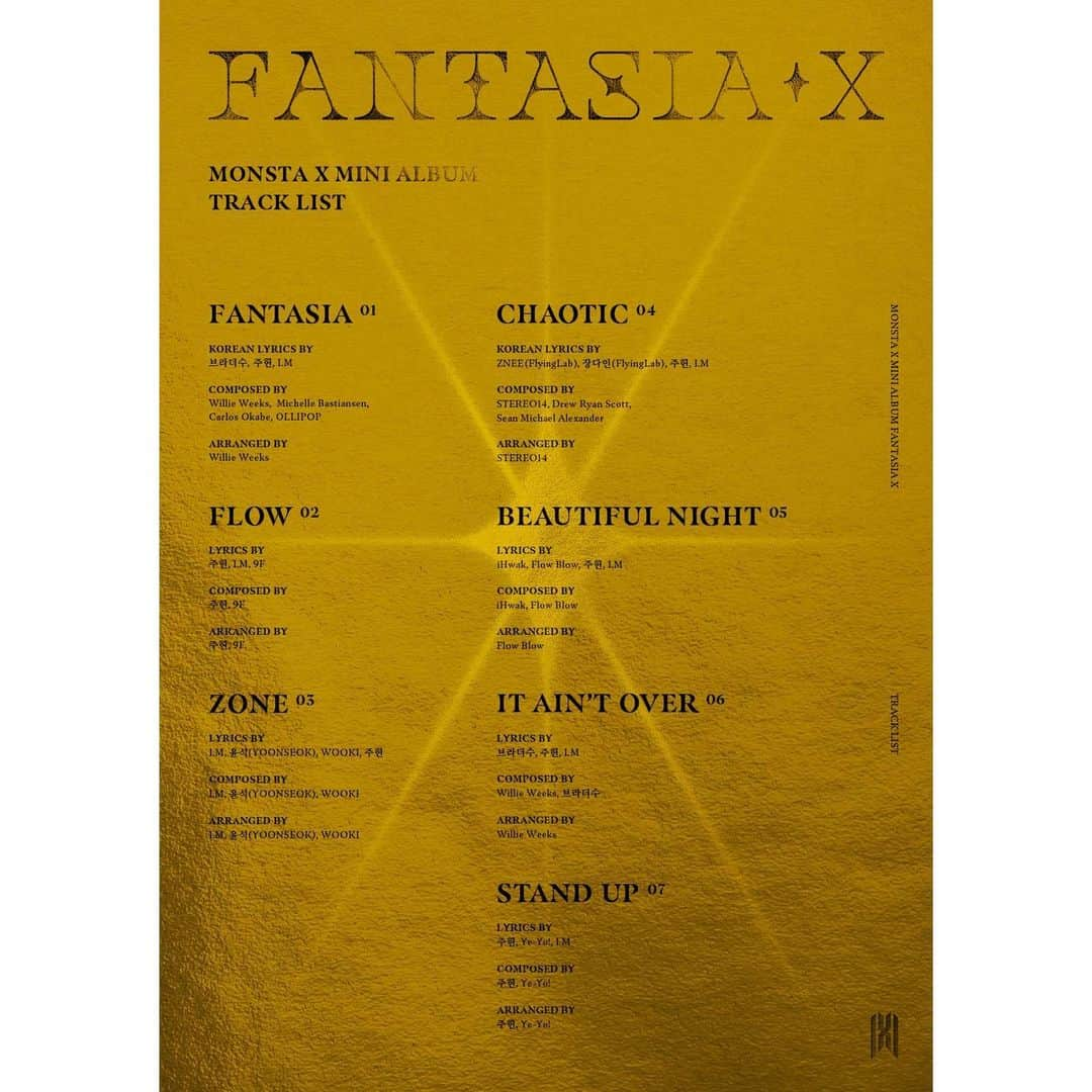 Monsta Xさんのインスタグラム写真 - (Monsta XInstagram)「MONSTA XMINI ALBUM FANTASIA X #TRACK_LIST ⠀ 2020.05.11 RELEASE ⠀ #몬스타엑스_컴백 #몬스타엑스 #MONSTA_X #MONSTAX #FANTASIA_X #몬스타엑스5월11일컴백 #몬스타엑스판타지아엑스 #몬스타그램 #MONSTASTAGM」4月27日 22時00分 - official_monsta_x