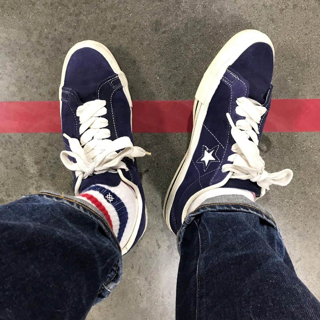 宇野薫のインスタグラム：「UNO☆KICKS  #converseonestar #converse  #stancesocks #unokicks #コンバース #コンバースワンスター  #スタンスソックス #宇野薫」