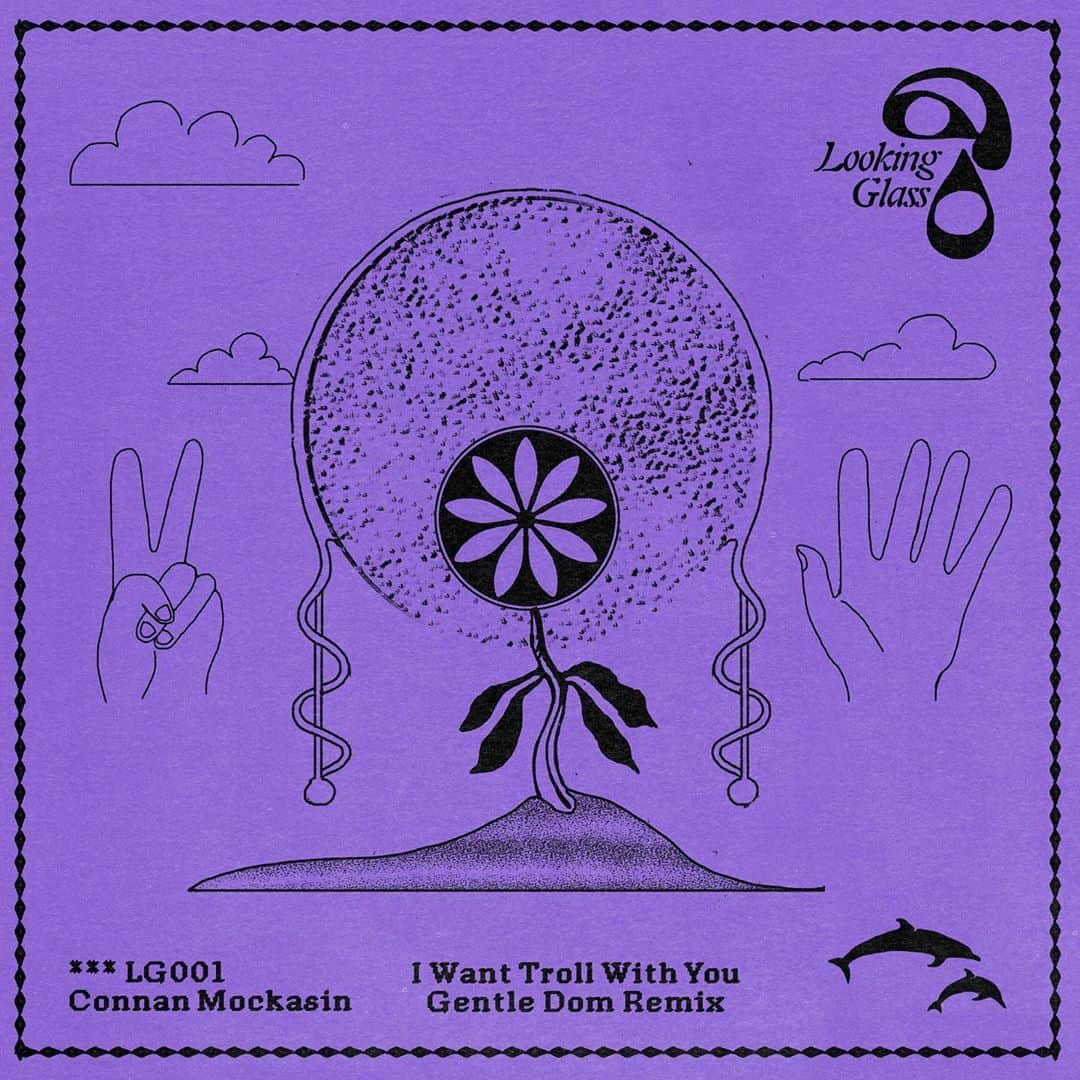 MGMTのインスタグラム：「Check out Andrew’s feature on the new @mexican_summer “Looking Glass” series! “I want Troll with you” the Gentle Dom (Andrew) remix of an ancient dusty two track demo for “Roll With You” by @connanmockasin available now on Bandcamp! (link in bio) And please take a gander at the intimidating portrait by the inimitable @josielinden made especially for the remix release!」