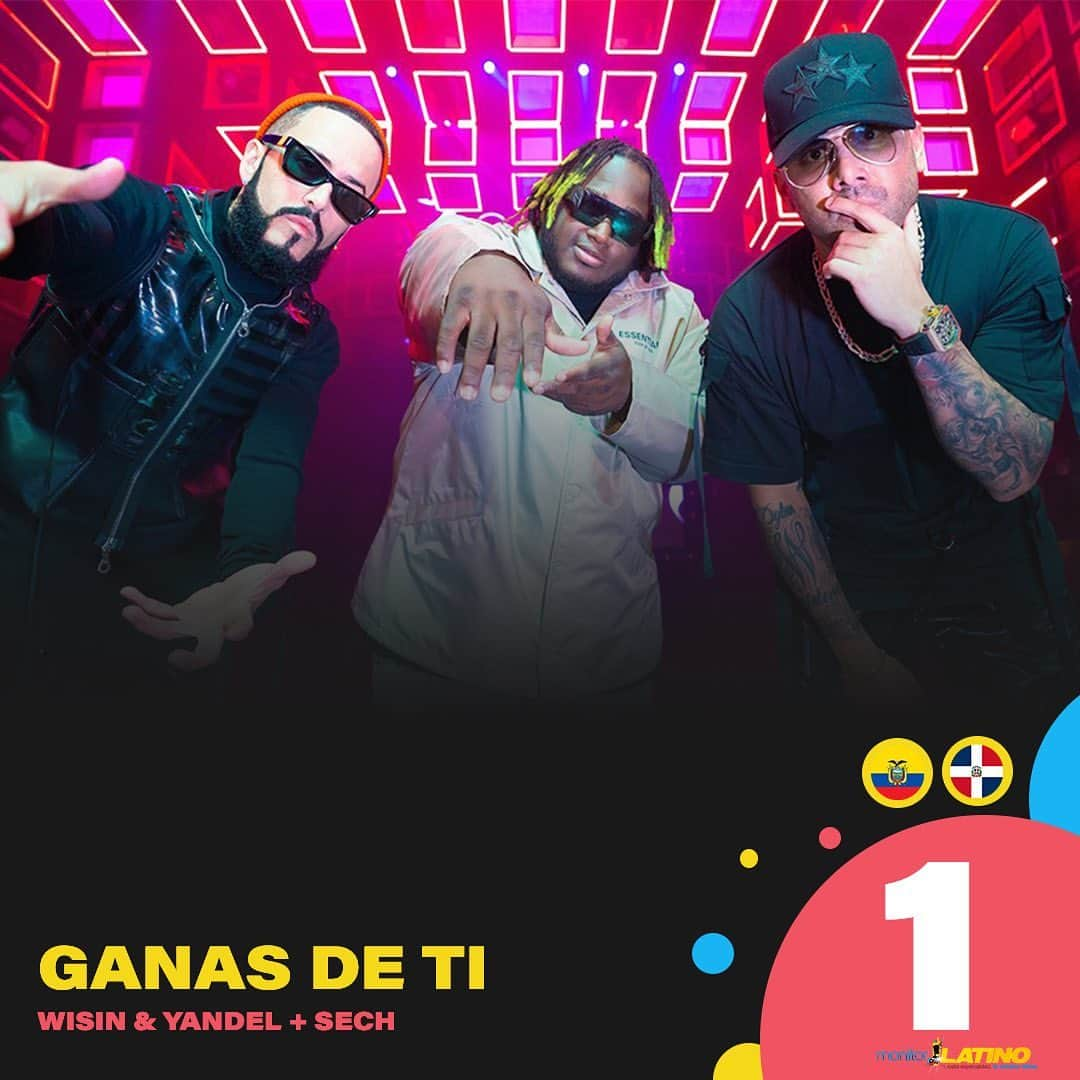 ウィシン&ヤンデルさんのインスタグラム写真 - (ウィシン&ヤンデルInstagram)「República Dominicana y Ecuador estamos #1 con #GanasDeTi en la radio 🇩🇴🇪🇨! @wisin @yandel @sechmusic #wisinYyandel #Wisin #Yandel #Sech」4月28日 9時03分 - wisinyyandel