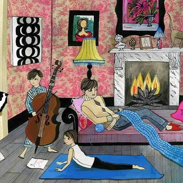 HP（ヒューレット・パッカード）のインスタグラム：「What even IS a weekend anymore? If the days are starting to blur together, you and your kids might benefit from some “offline” end-of-day activities to help everyone wind down and unplug after a day of distance learning, remote work, and being entertained by screens. “Play helps kids make sense of their experiences and to develop a sense of control over their circumstances,” says Laura Phillips of the @childmindinstitute. Play can entail about a zillion things — from board games to art to puzzles, and be structured or unstructured. From living room dance parties to engaging printables, here are some fresh ideas for hands-on fun that taps into parents’ and kids’ creative sides🤸: [link to story in bio]  Original artwork by @trisha_krauss #Covid19 #stayathome #staysafe #remotelearning #education #kids #familytime #quarantine #printables #socialdistancing」