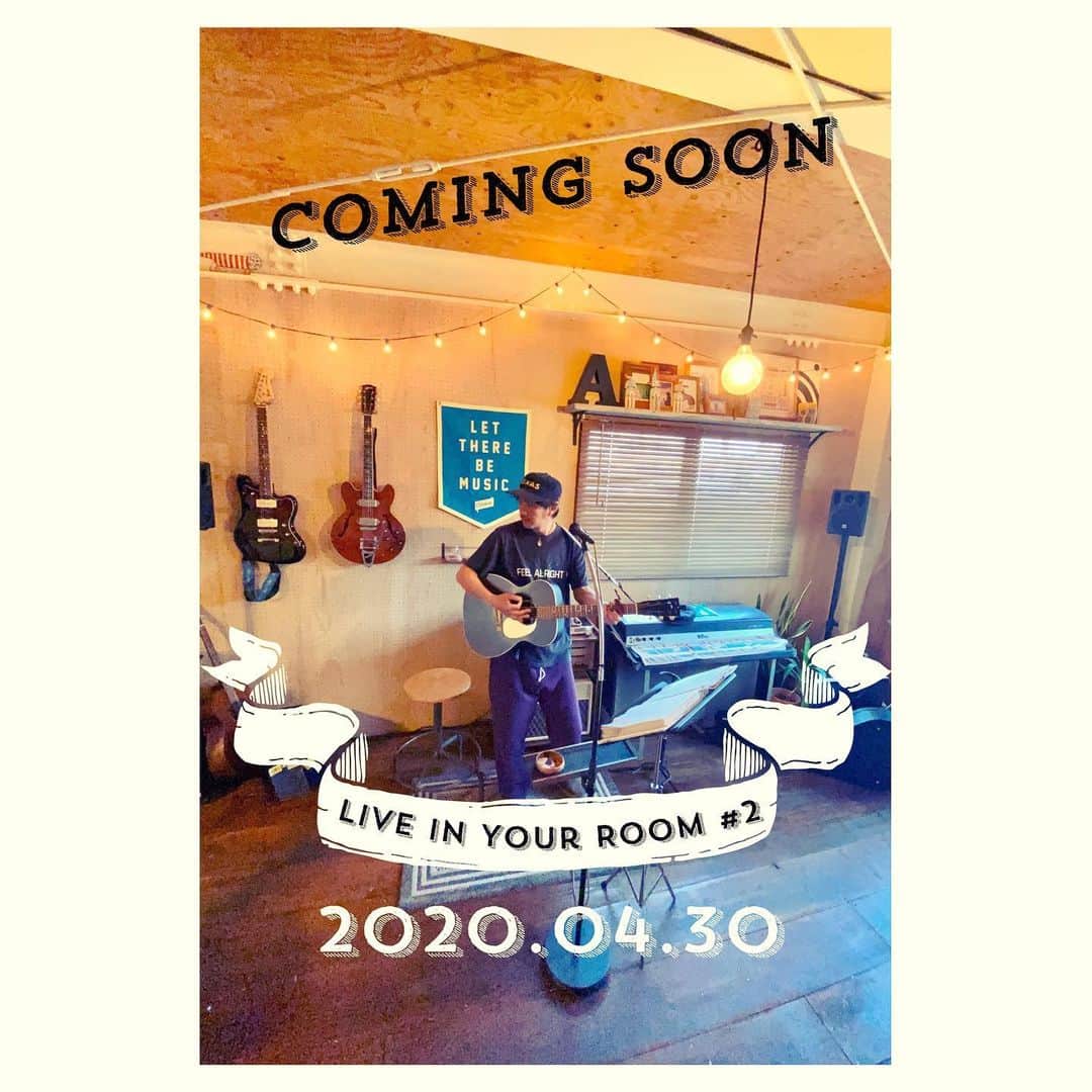 Caravanのインスタグラム：「2020.04.28.  4/30の配信生ライブが迫ってきました。  その前に、出来たてホヤホヤの新曲を  YouTube「channel HARVEST」に  アップしたので良かったら是非。  この曲はリリース予定は特に無く  無料で皆にプレゼントしたいと思います。  ダウンロード等整ったらお知らせしますね。  ではLive in Your Room #2  で会いましょう！  4/30(thu) 20:00 start  digital ticket ¥1200 now on sale。  https://caravan.zaiko.io/e/liveinyourroom  #caravan_harvest #stayhome #staysafe」