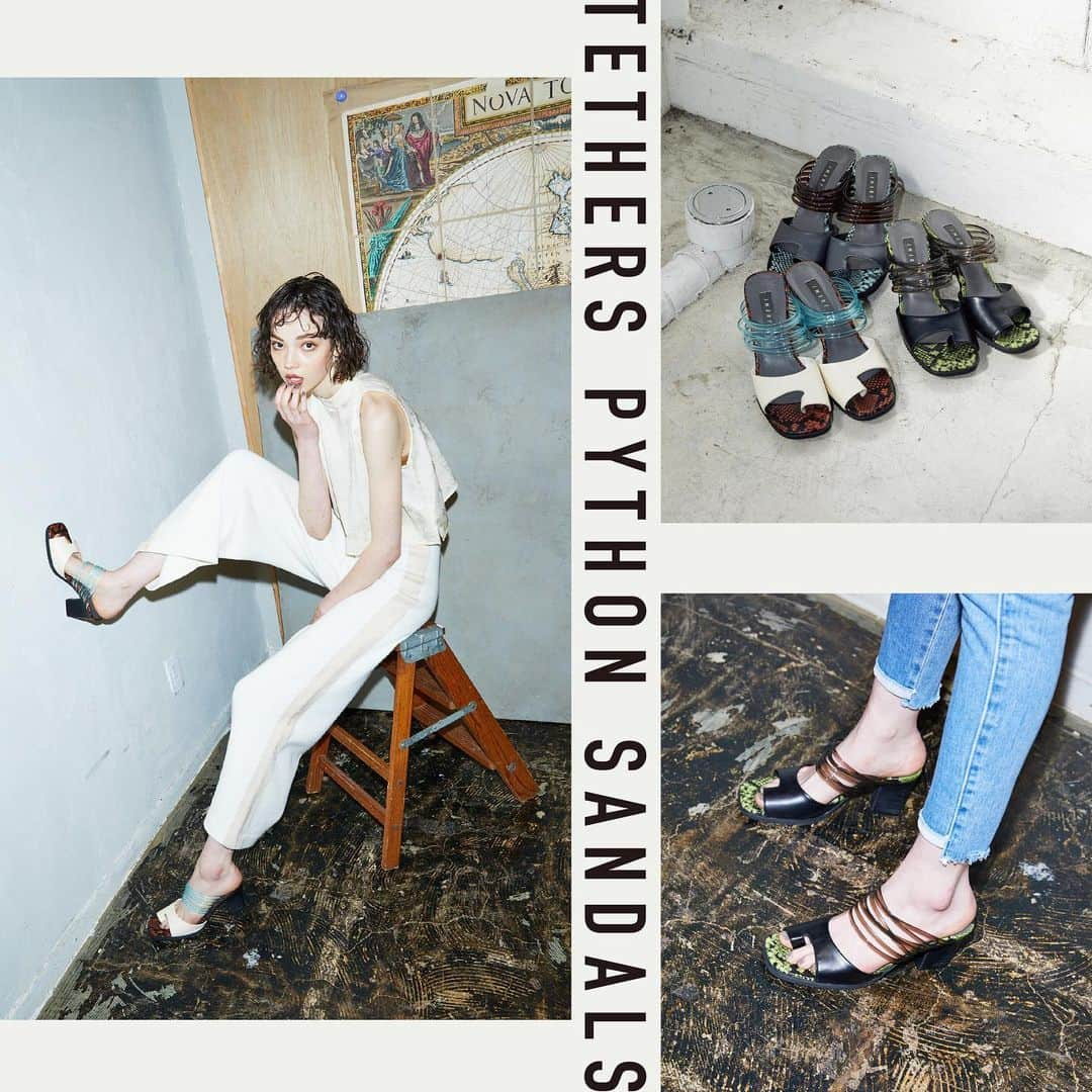 Juemiさんのインスタグラム写真 - (JuemiInstagram)「本日20時発売 TETHERS PYTHON SANDALS / ¥11,900+tax S/M/L お問い合わせ多数のサンダルがついに本日発売！ アプリ先行発売でのたくさんのご注文誠にありがとうございます。先行発売で完売しているカラー、サイズも20時の販売時にご用意しております。アクセス集中が予想されますので、事前の会員登録をお勧めいたします。 #juemi #juemistyle #newarrival #ju1840」4月28日 18時39分 - _juemi_